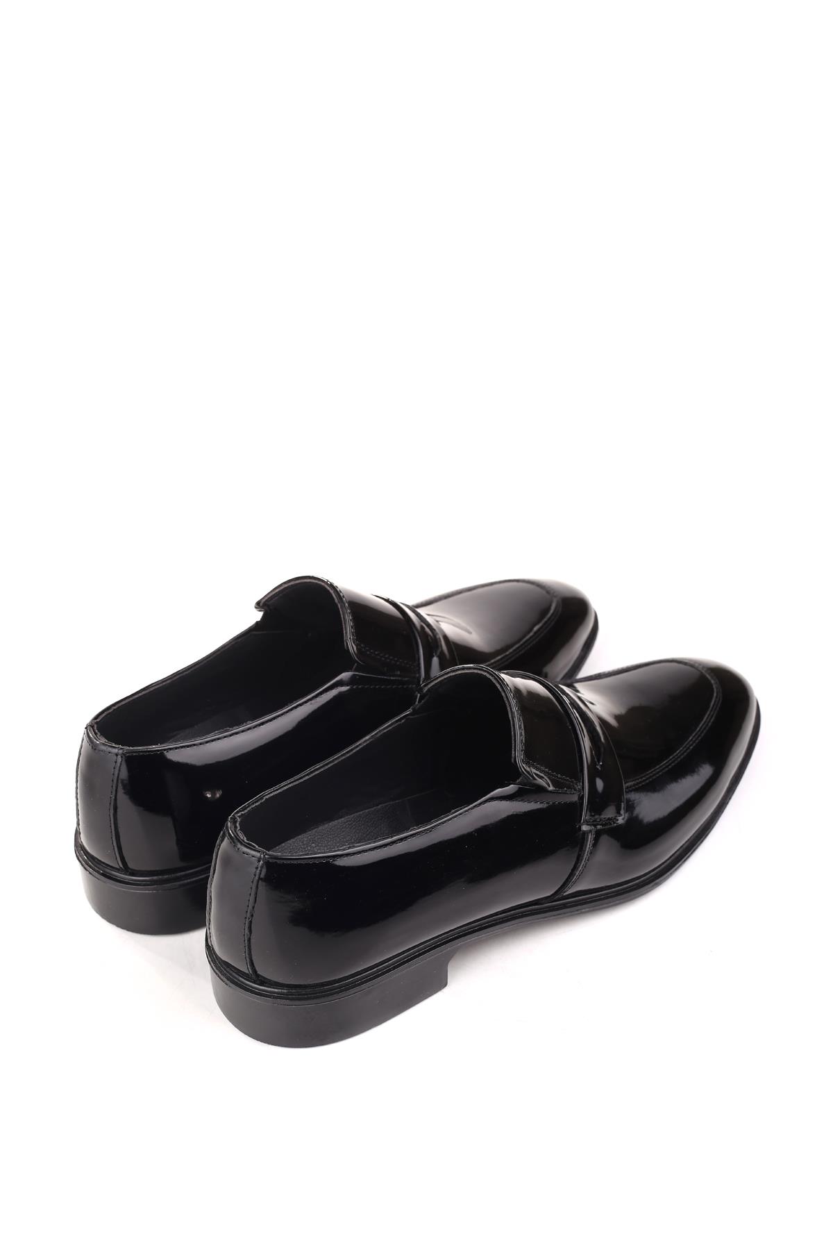 4564 Erkek Bağcıksız Klasik Rugan Ayakkabı - Görsel 5