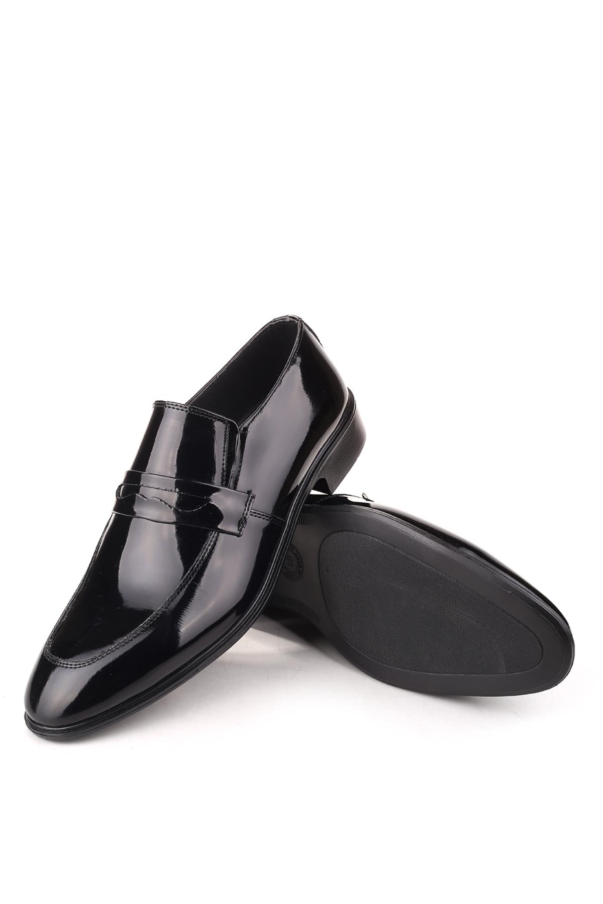4564 Erkek Bağcıksız Klasik Rugan Ayakkabı - Görsel 6