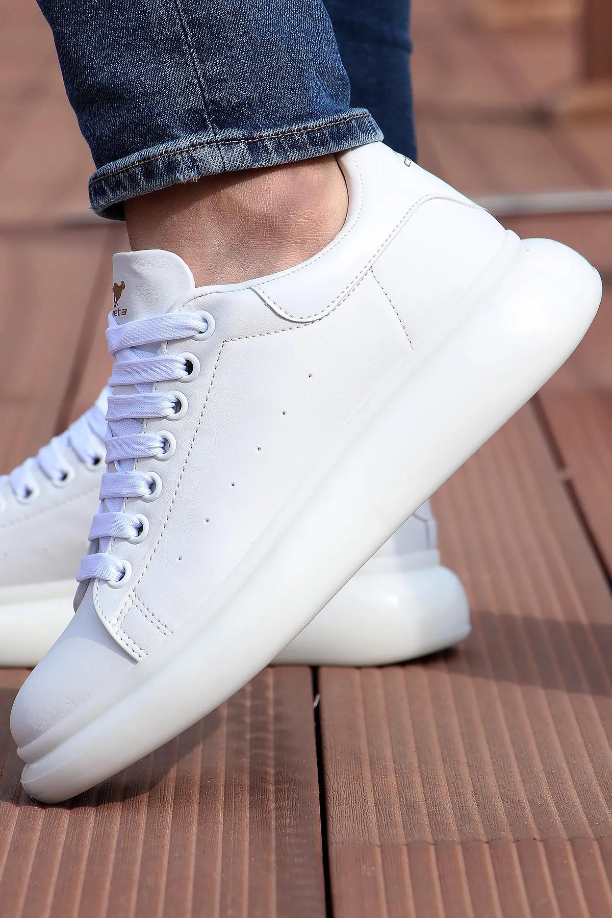 Cheta Madrıd 150 Beyaz Memory Foam Taban Unisex Sneaker Ayakkabı - Görsel 3