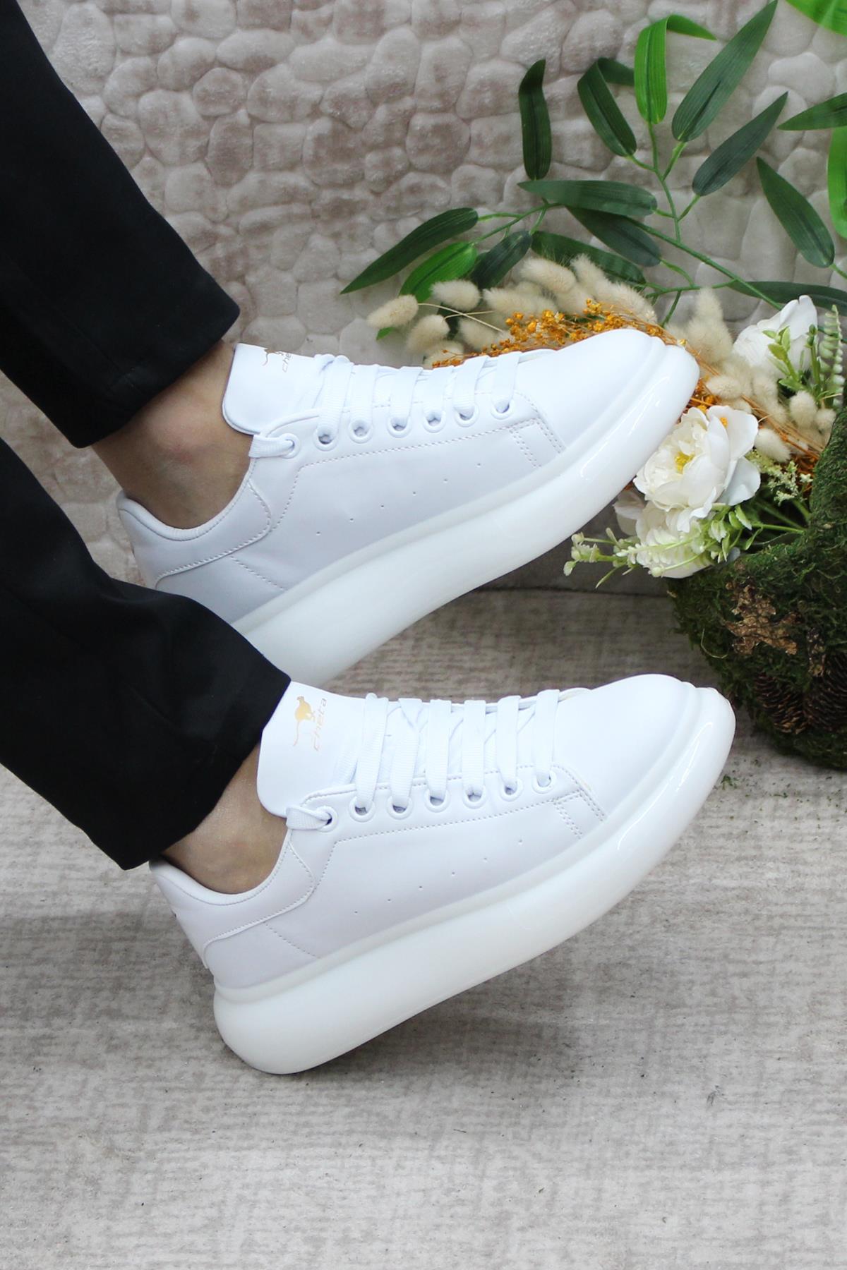 Cheta Madrıd 150 Beyaz Memory Foam Taban Unisex Sneaker Ayakkabı - Görsel 6