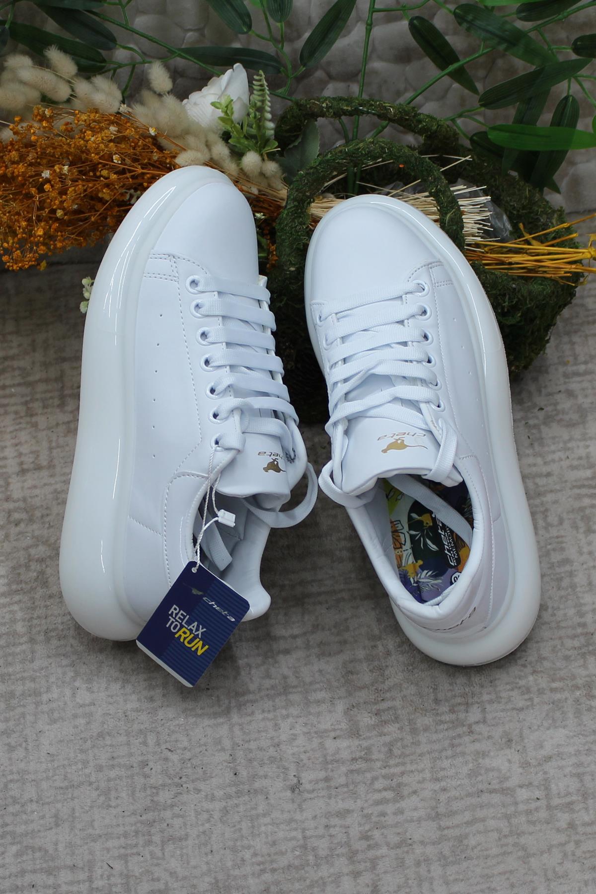 Cheta Madrıd 150 Beyaz Memory Foam Taban Unisex Sneaker Ayakkabı - Görsel 7