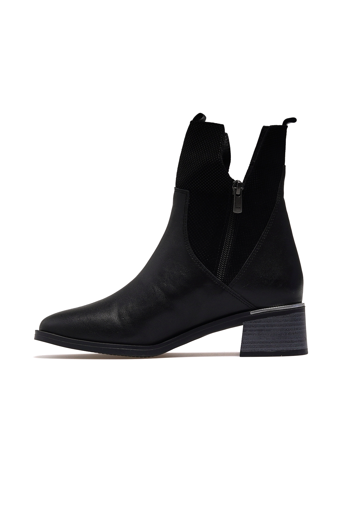 Kadın Hakiki Deri Topuklu Günlük Bot 25k K6130032 Z Siyah - Görsel 3
