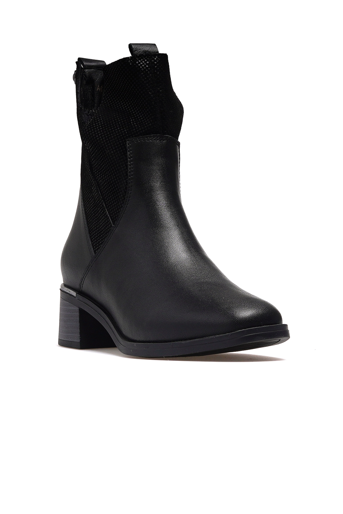 Kadın Hakiki Deri Topuklu Günlük Bot 25k K6130032 Z Siyah - Görsel 5