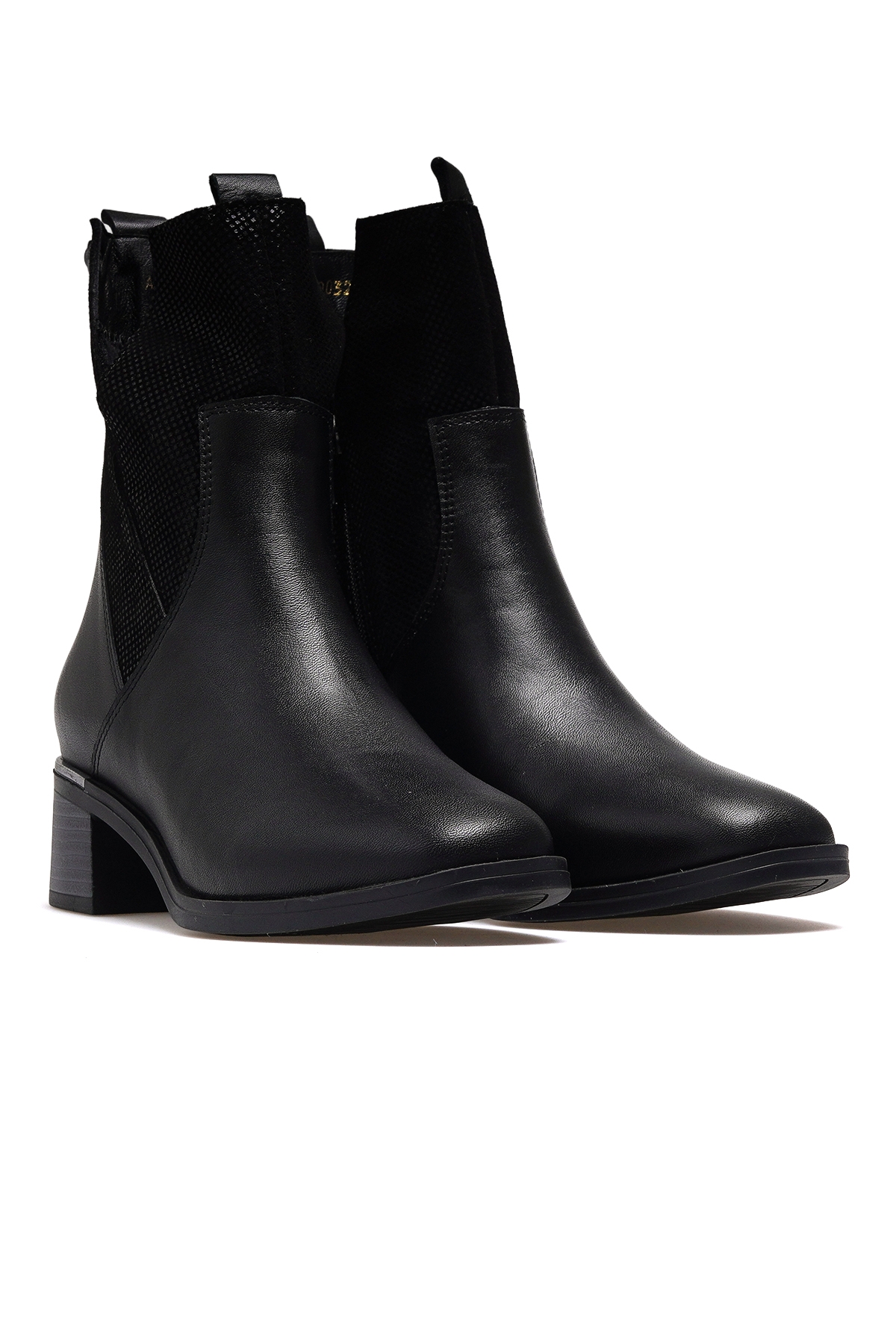 Kadın Hakiki Deri Topuklu Günlük Bot 25k K6130032 Z Siyah - Görsel 6