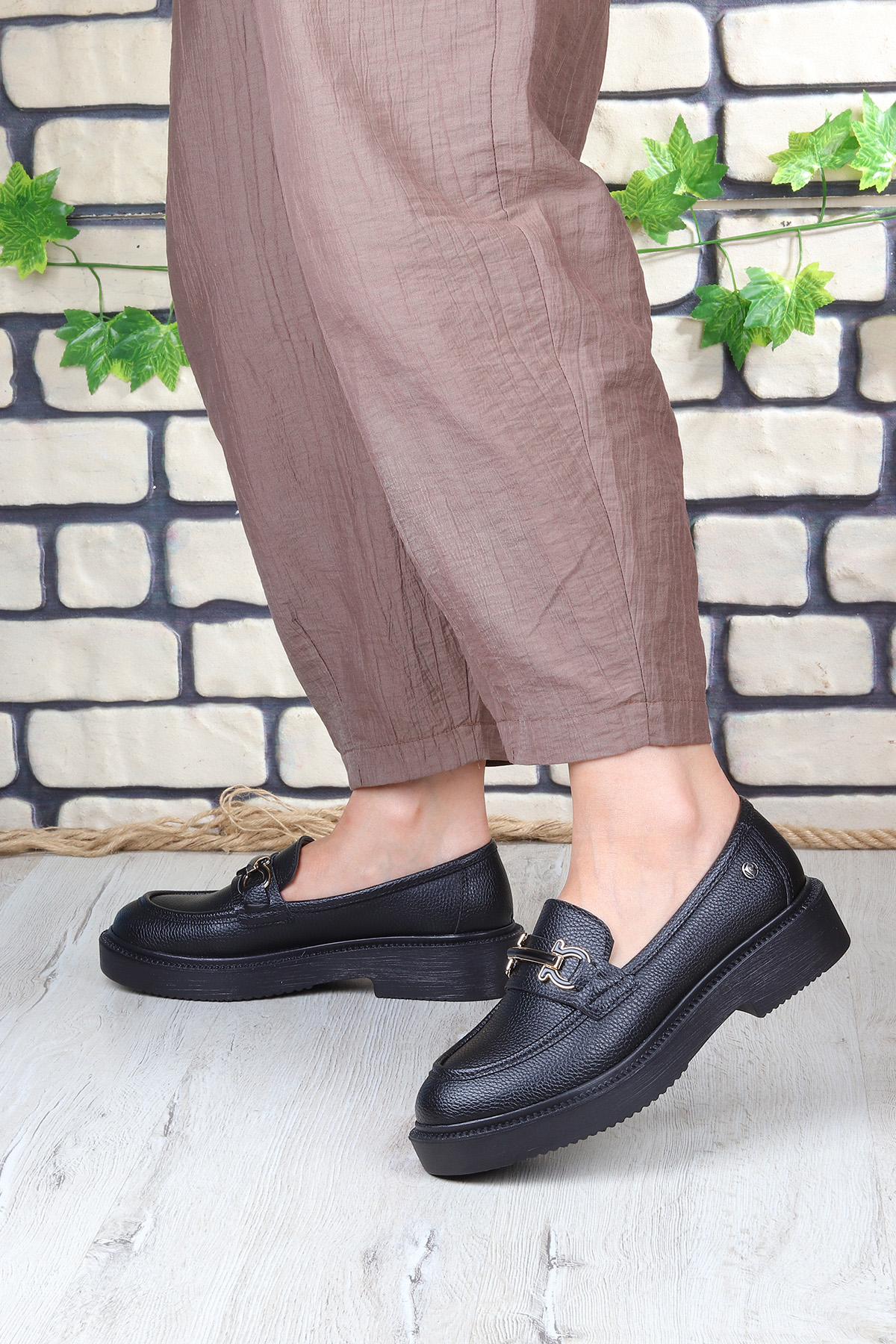55221 Casual Makosen Loafer Kadın Ayakkabı - Görsel 5