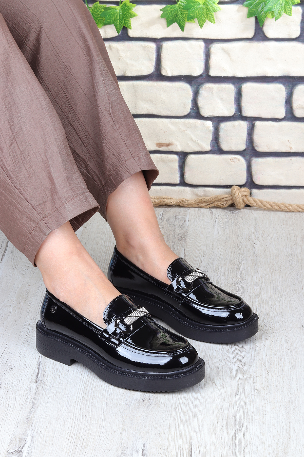 55223 Casual Makosen Loafer Kadın Ayakkabı - Görsel 2