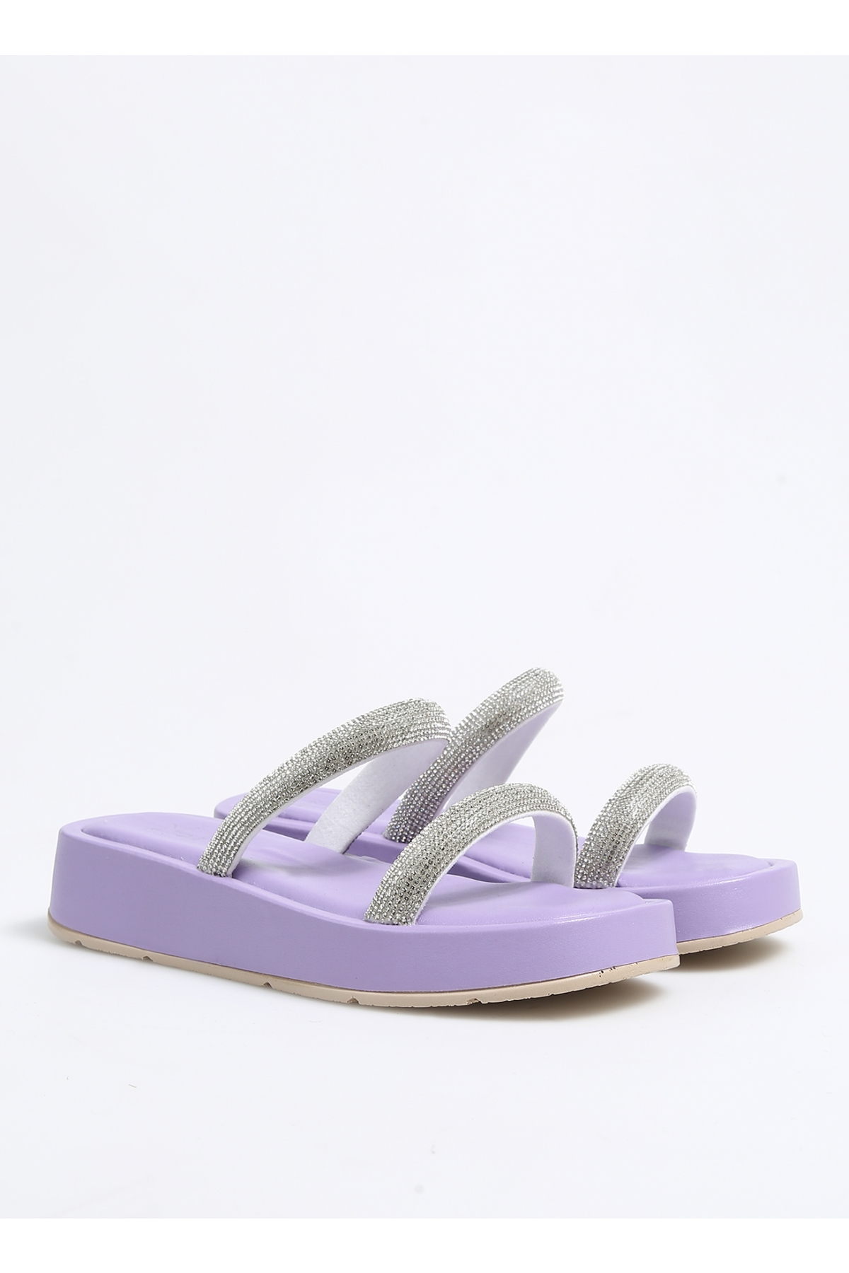 Fabrika Fabrika Mor Lila Kadın Terlik CARRON Sandalet & Terlik | Flo Mor - 3. görsel