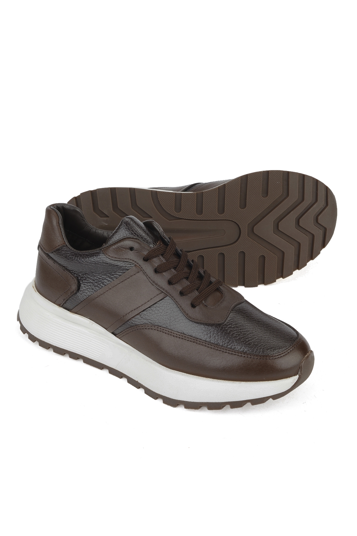 Erkek Hakiki Deri Ayakkabı 1531023Z1001 Kahve - Görsel 5