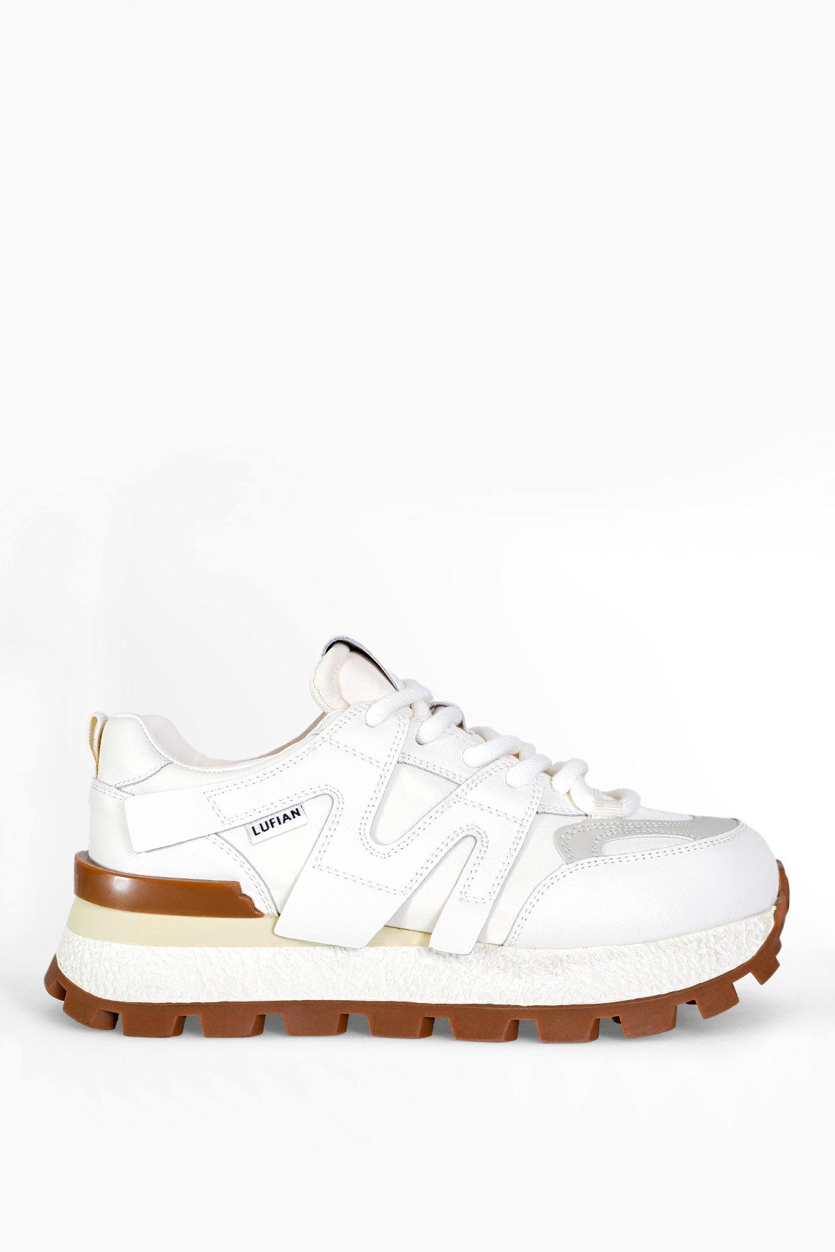 122230054 Emily Kadın Hakiki Deri Klasik Sneaker Beyaz - Görsel 2