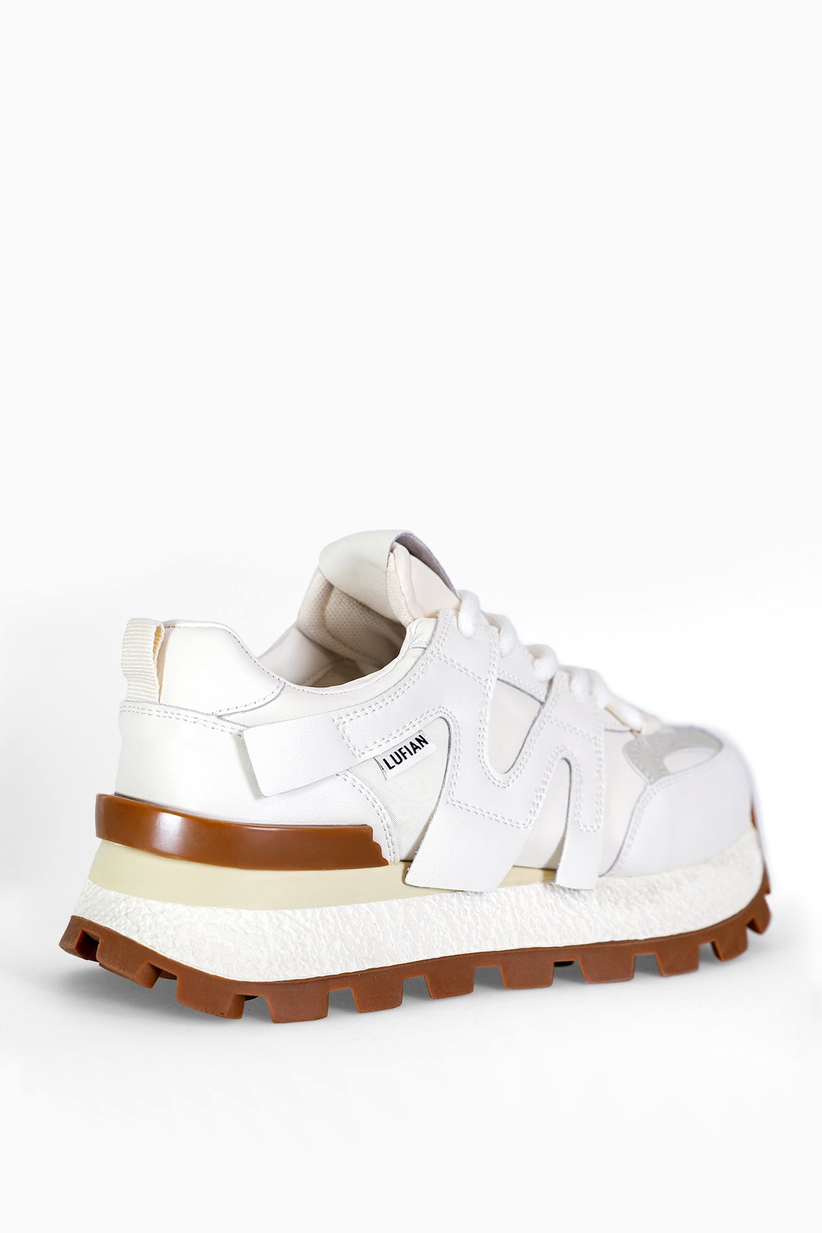 122230054 Emily Kadın Hakiki Deri Klasik Sneaker Beyaz - Görsel 4