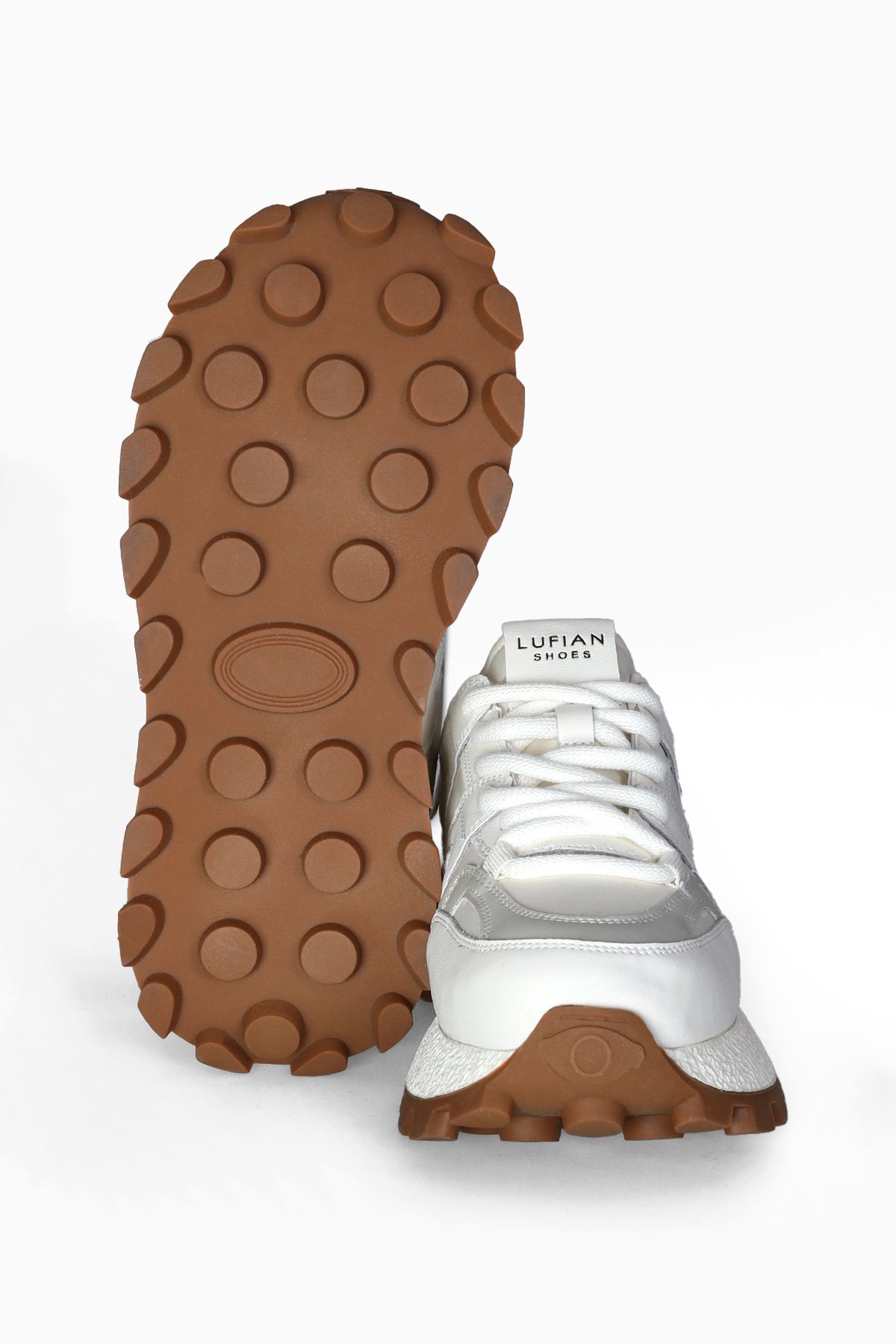 122230054 Emily Kadın Hakiki Deri Klasik Sneaker Beyaz - Görsel 6