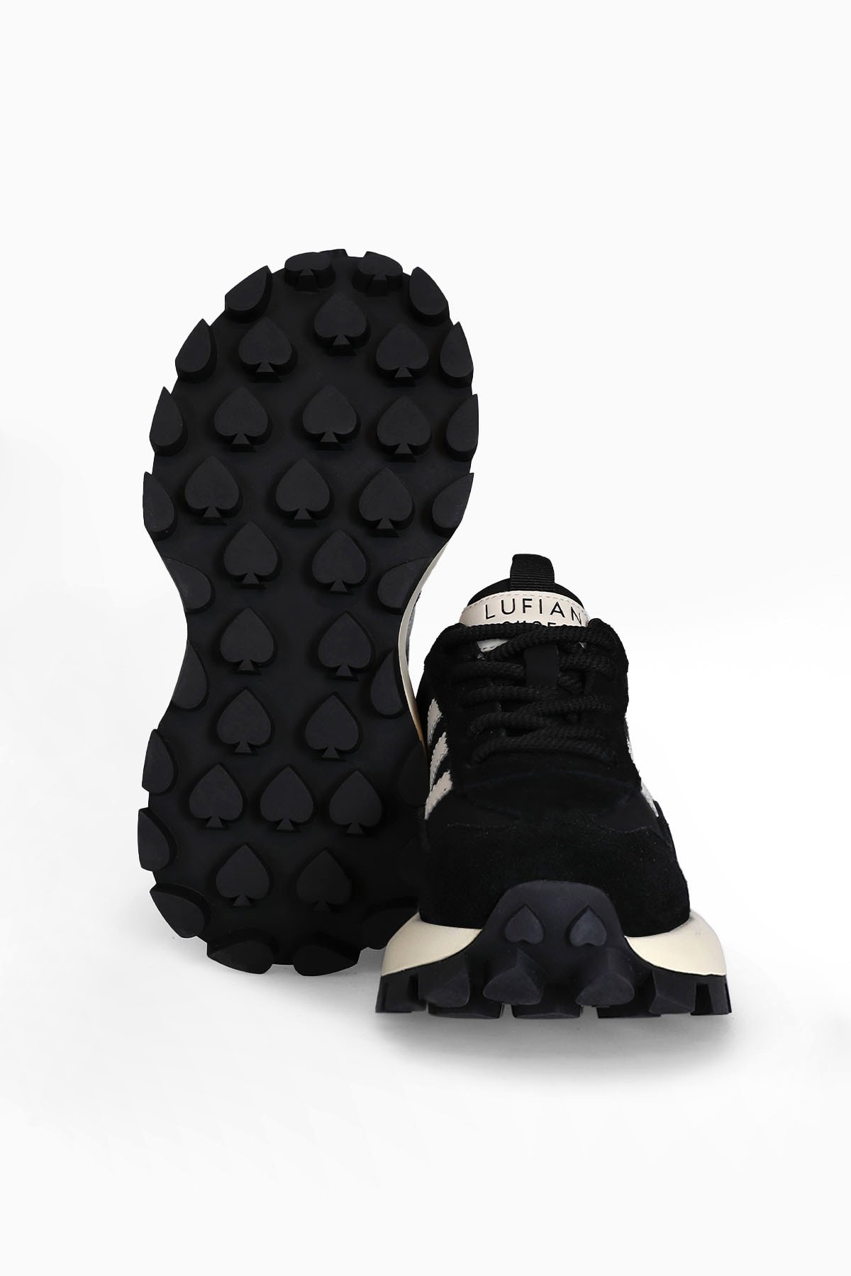 122230053 Tatum Kadın Hakiki Deri Klasik Sneaker Siyah - Görsel 6