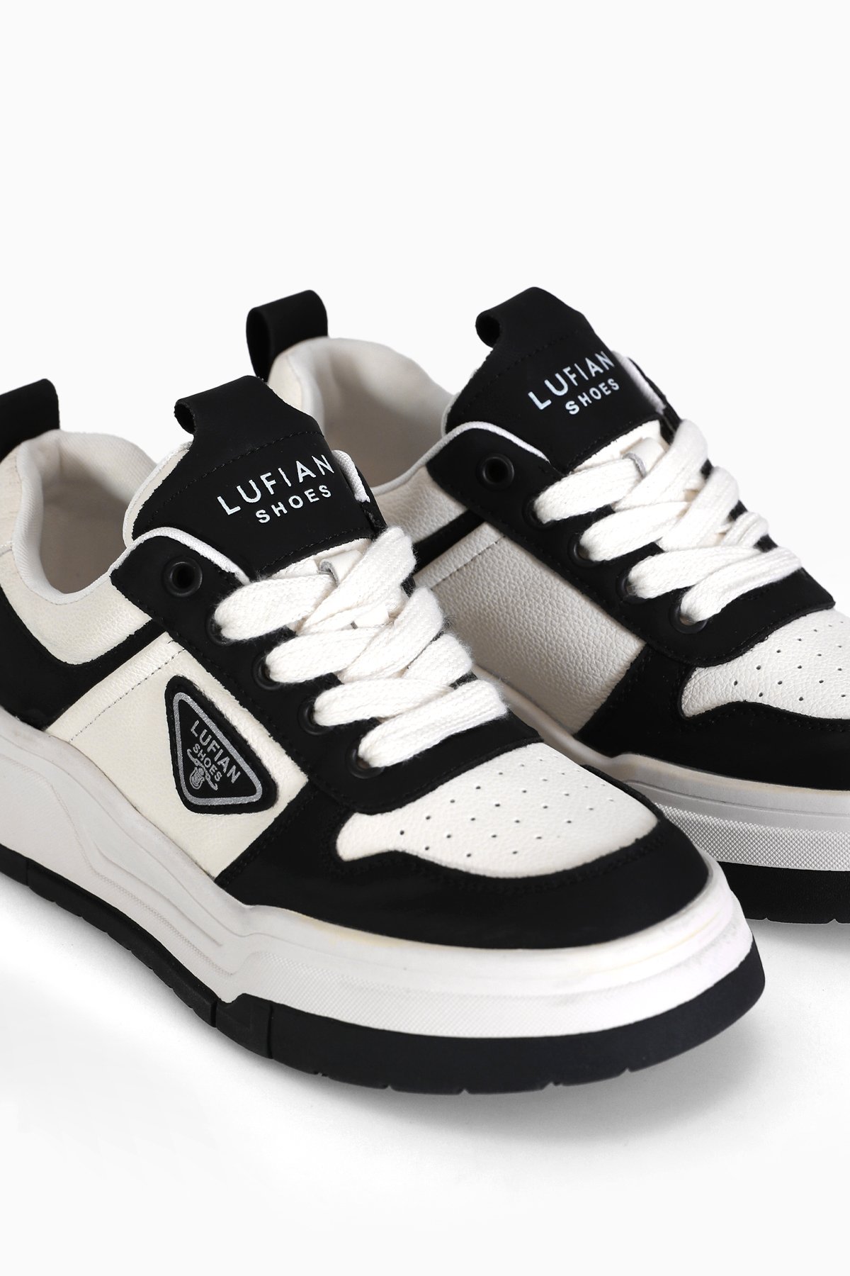 122230050 Jennifer Kadın Hakiki Deri Klasik Sneaker Siyah - Görsel 3