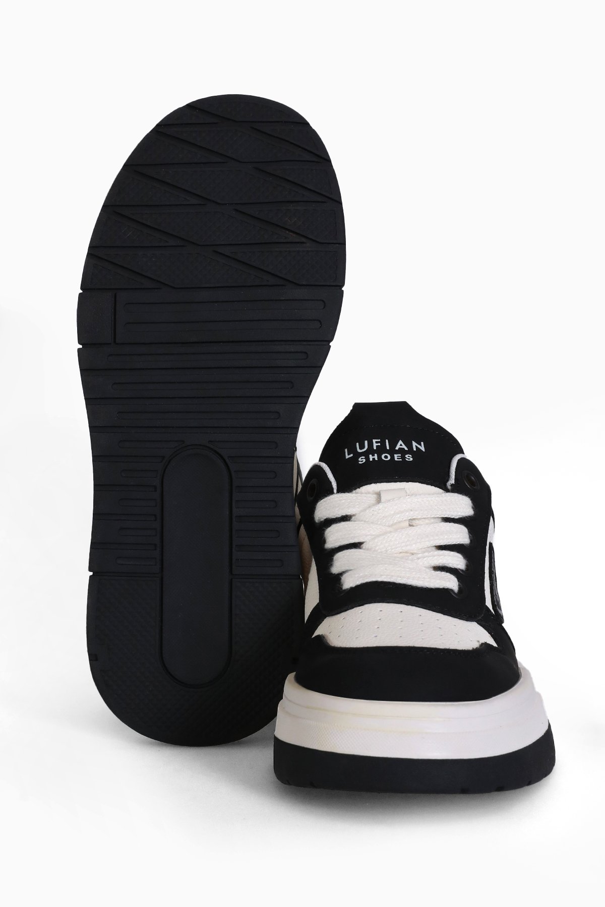 122230050 Jennifer Kadın Hakiki Deri Klasik Sneaker Siyah - Görsel 5