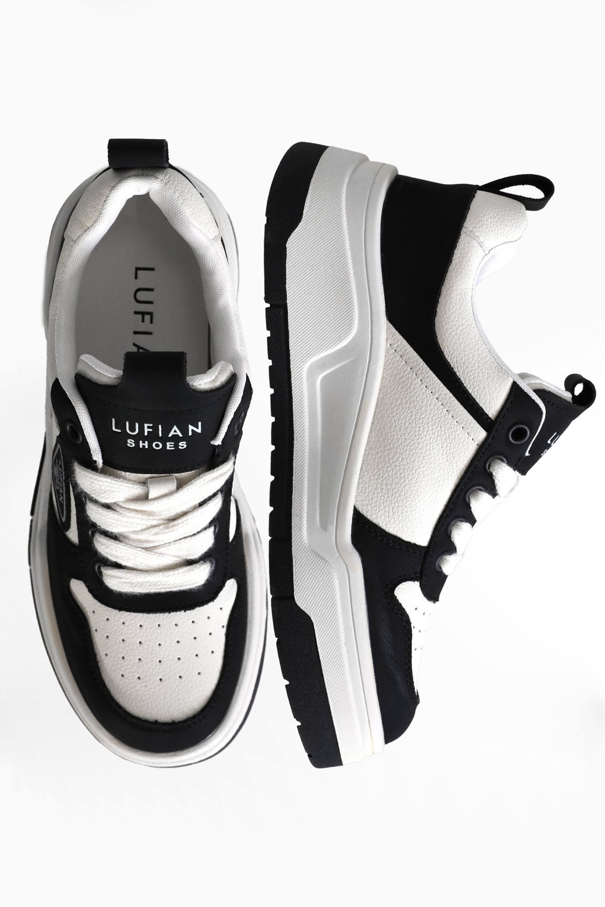 122230050 Jennifer Kadın Hakiki Deri Klasik Sneaker Siyah - Görsel 6