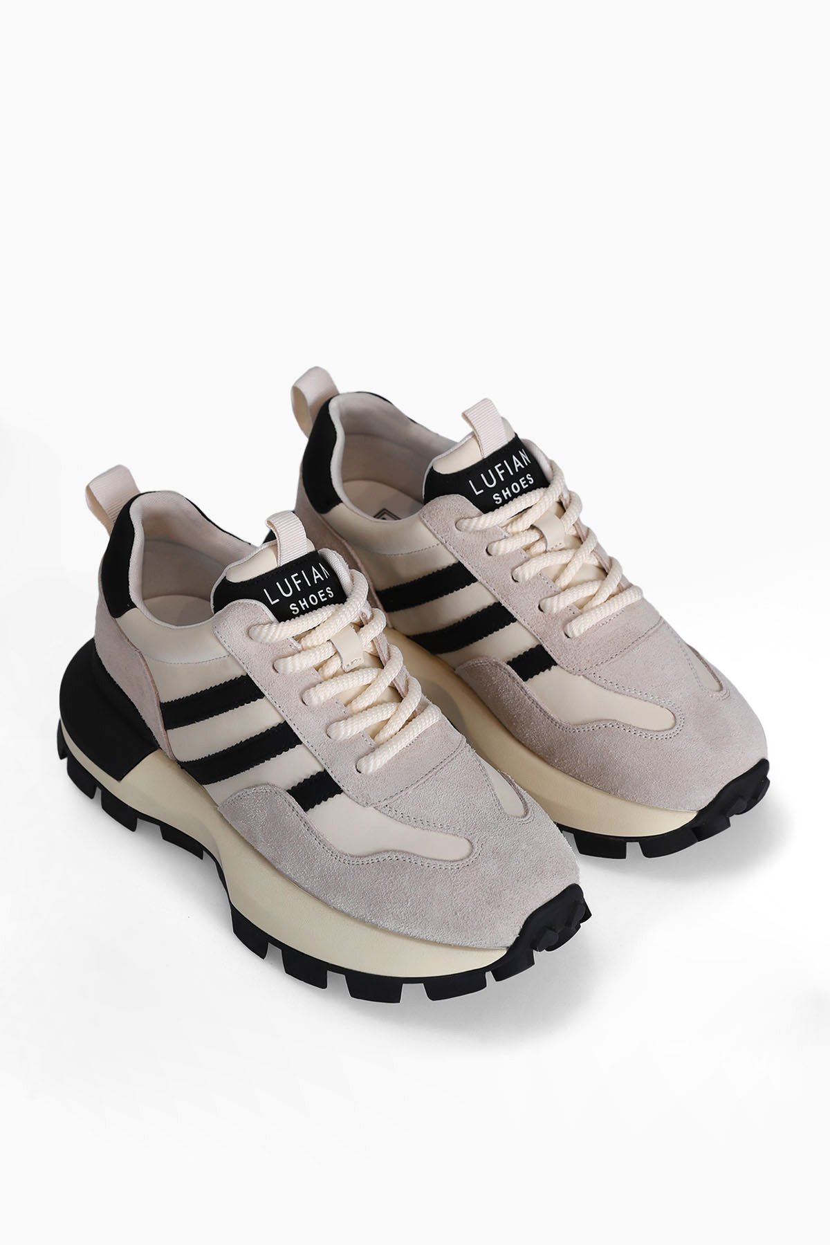 122230053 Tatum Kadın Hakiki Deri Klasik Sneaker Beyaz - Görsel 3