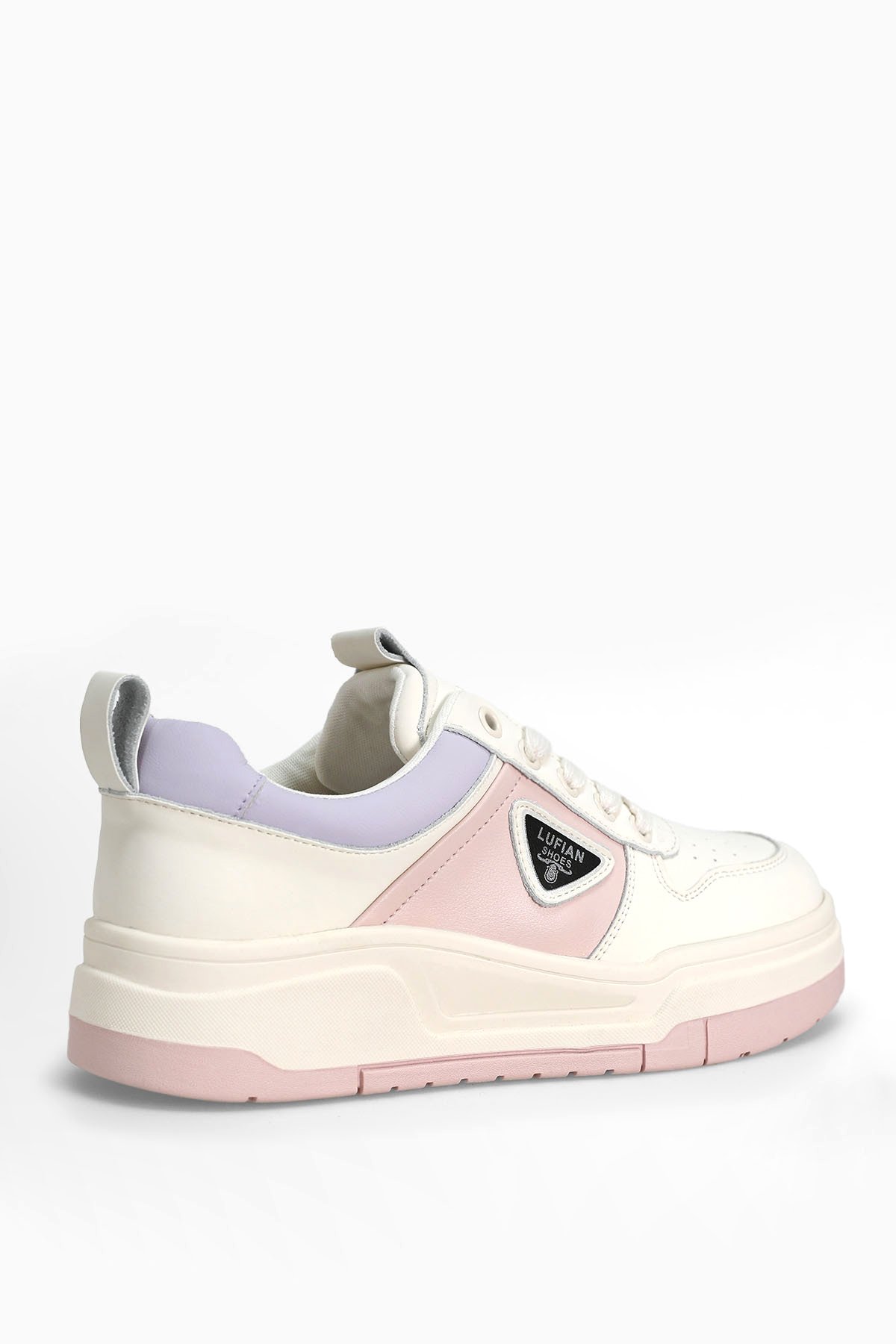 122230050 Jennifer Kadın Hakiki Deri Klasik Sneaker Pembe - Görsel 4