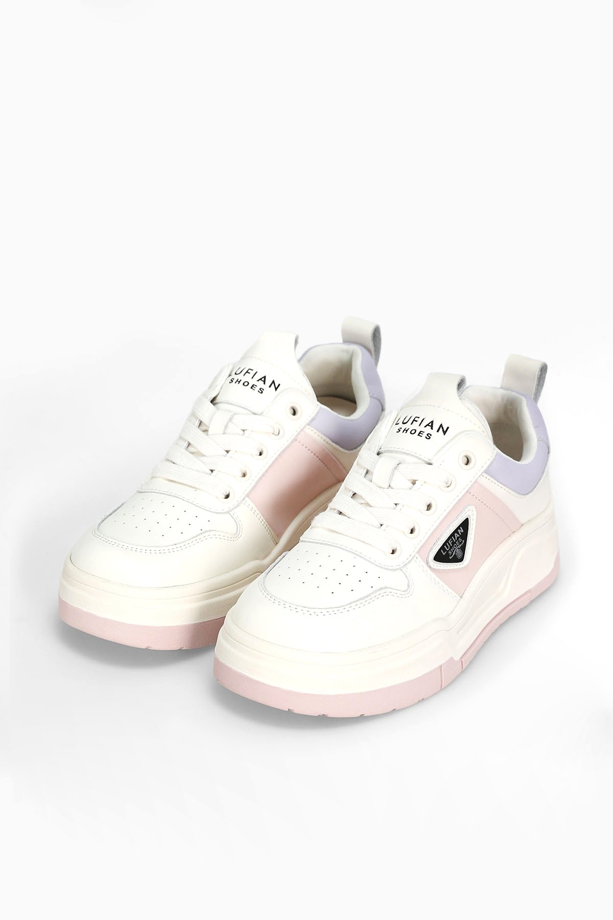 122230050 Jennifer Kadın Hakiki Deri Klasik Sneaker Pembe - Görsel 5