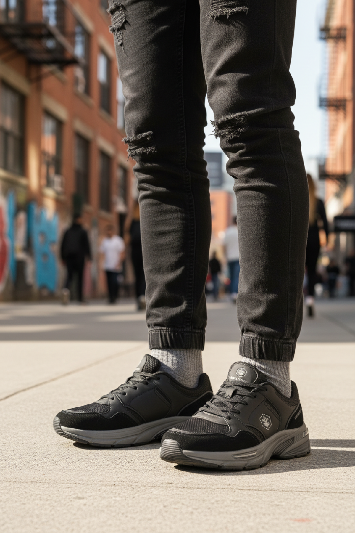 DEEPER 5PR Siyah Erkek Spor Ayakkabı - Görsel 3