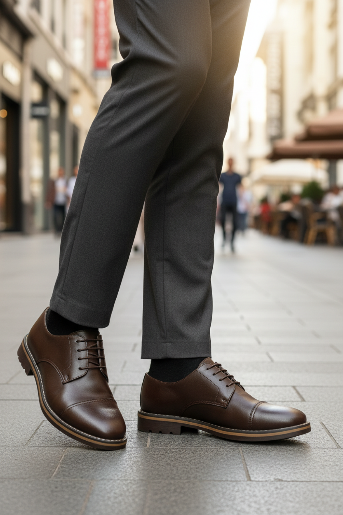 Garamond AYBAS JJ 5PR Kahverengi Erkek Klasik Ayakkabı - Görsel 3