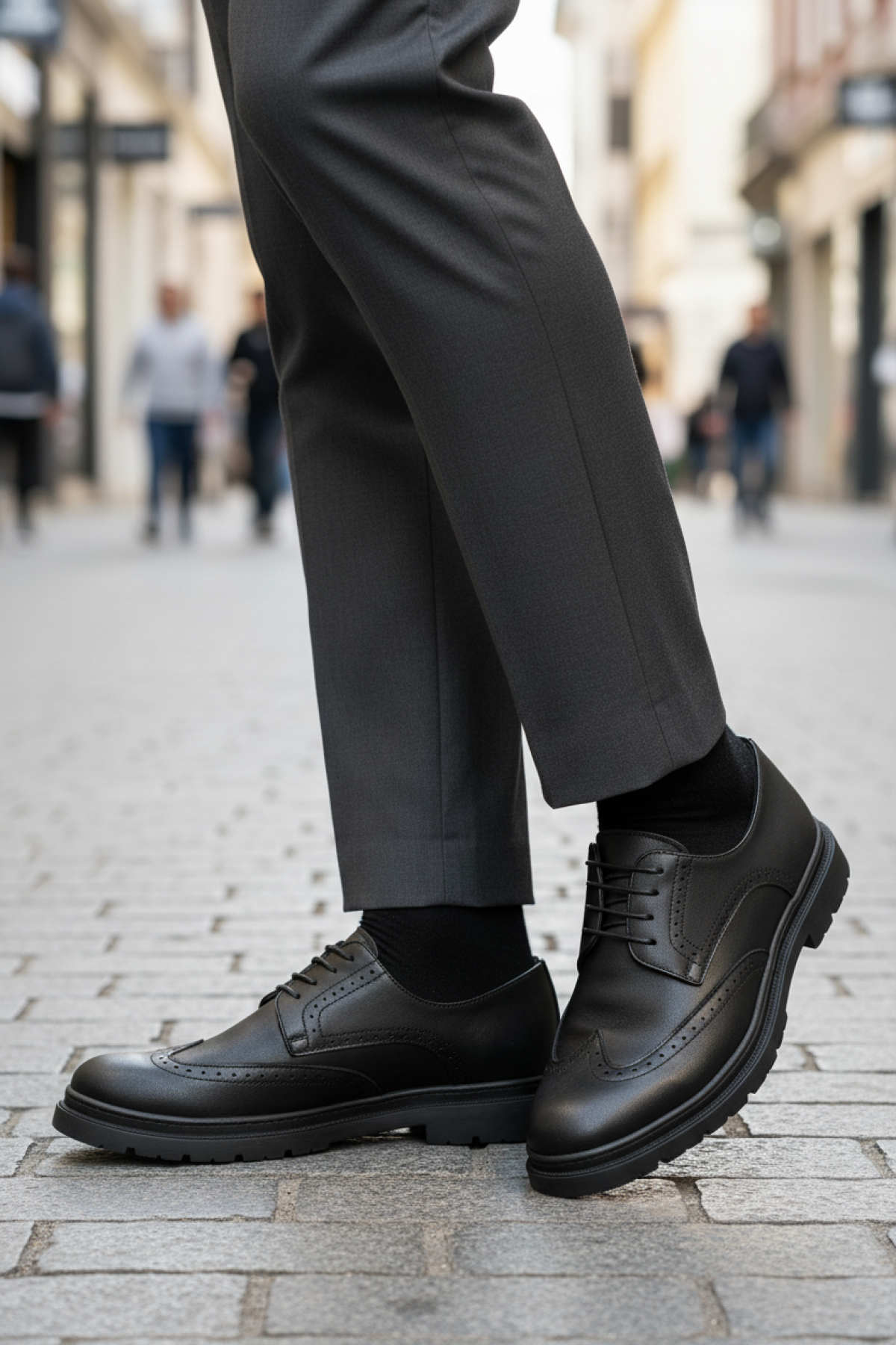 358396.M P 5PR Siyah Erkek Klasik Ayakkabı - Görsel 3