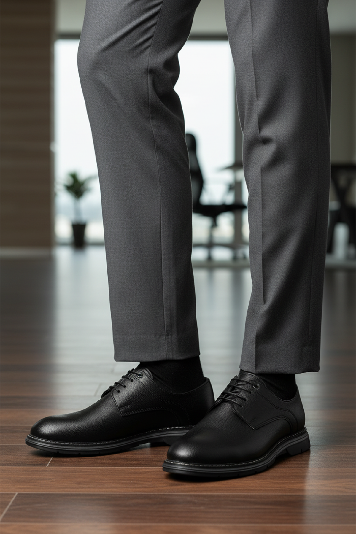 PURSAK-INF PRO 5PR Siyah Erkek Klasik Ayakkabı - Görsel 3