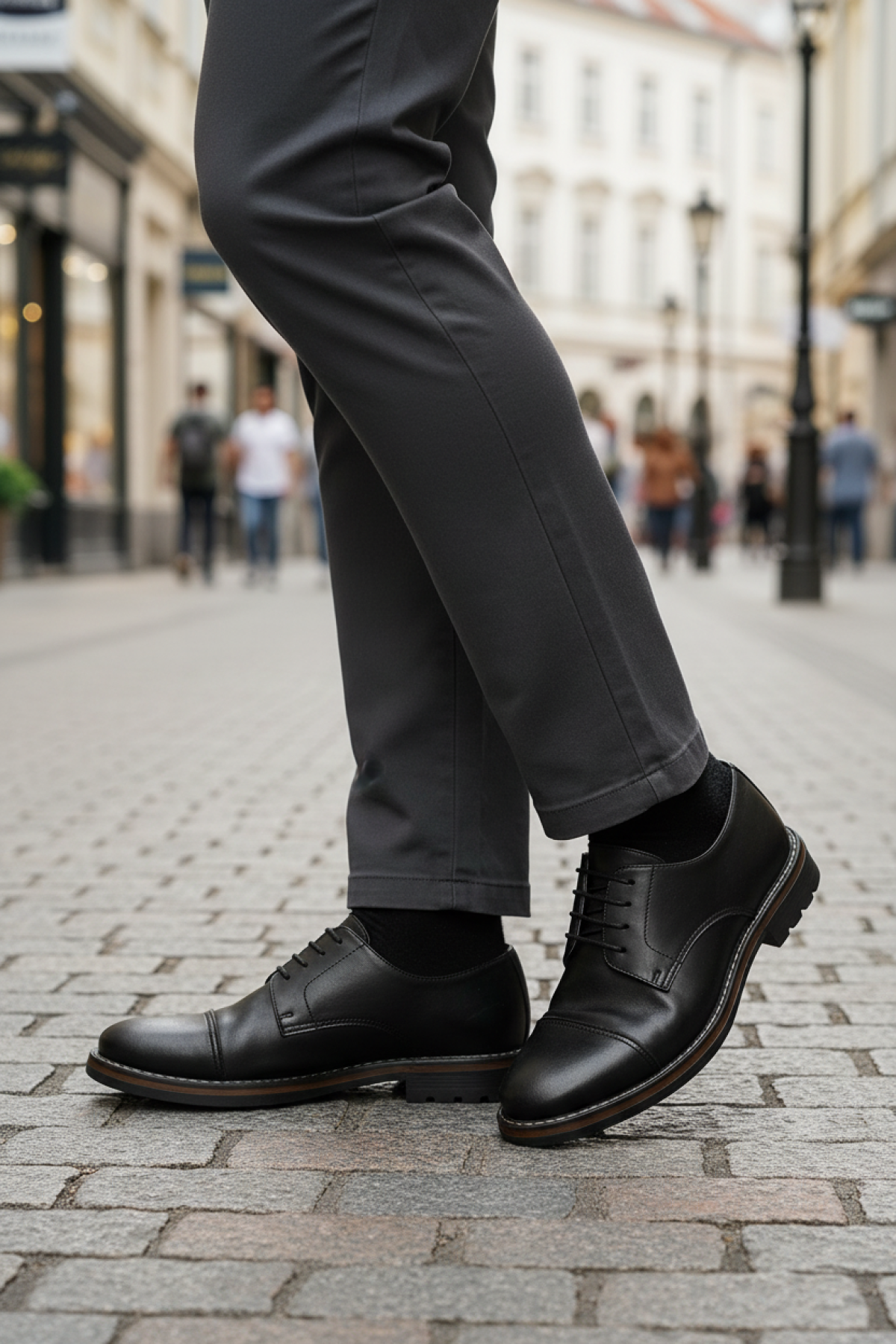 Garamond AYBAS JJ 5PR Siyah Erkek Klasik Ayakkabı - Görsel 3