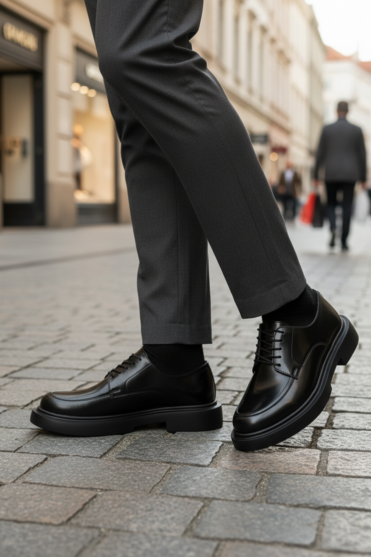 ALMUS JJ 5PR Siyah Erkek Klasik Ayakkabı - Görsel 3