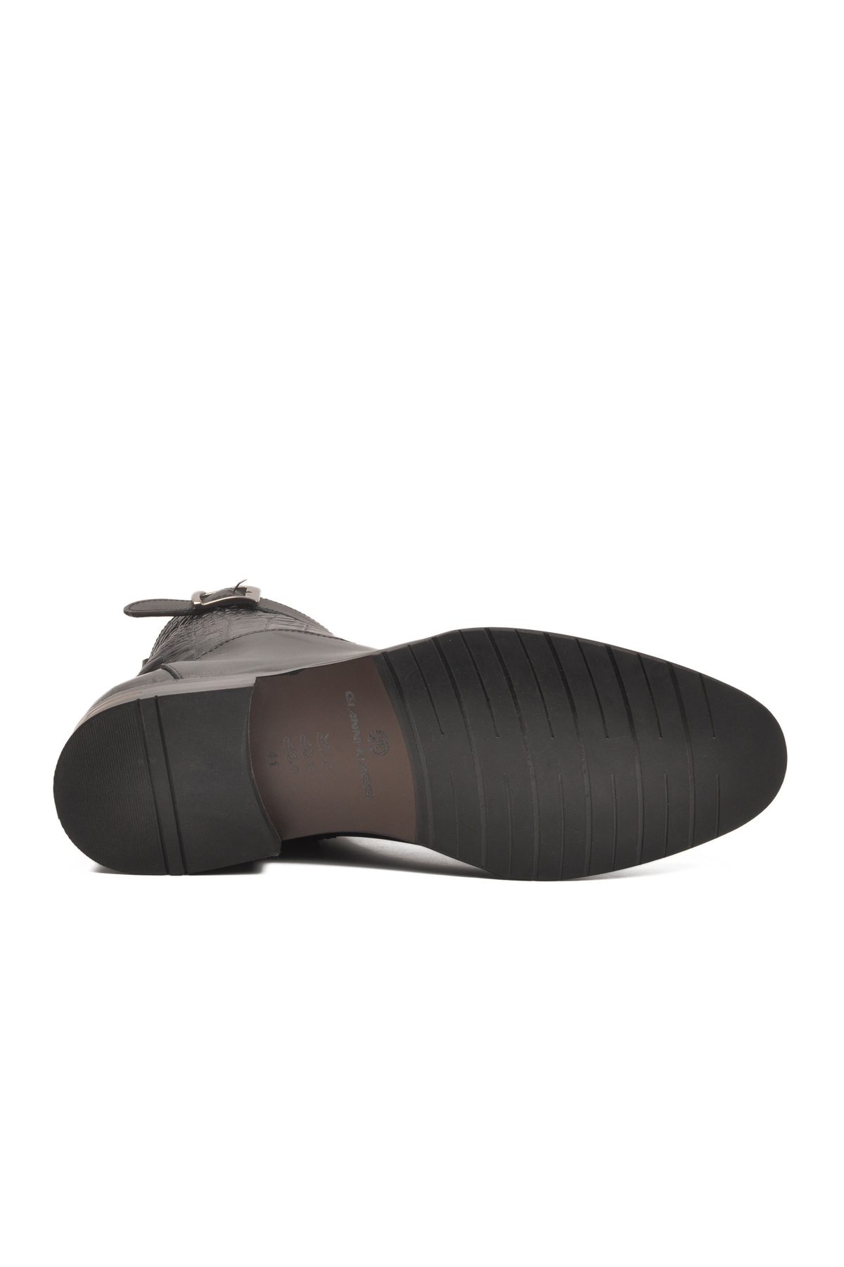 Siyah İçi Dışı Hakiki Deri Fermuarlı Erkek Klasik Bot 3312 M - Görsel 6