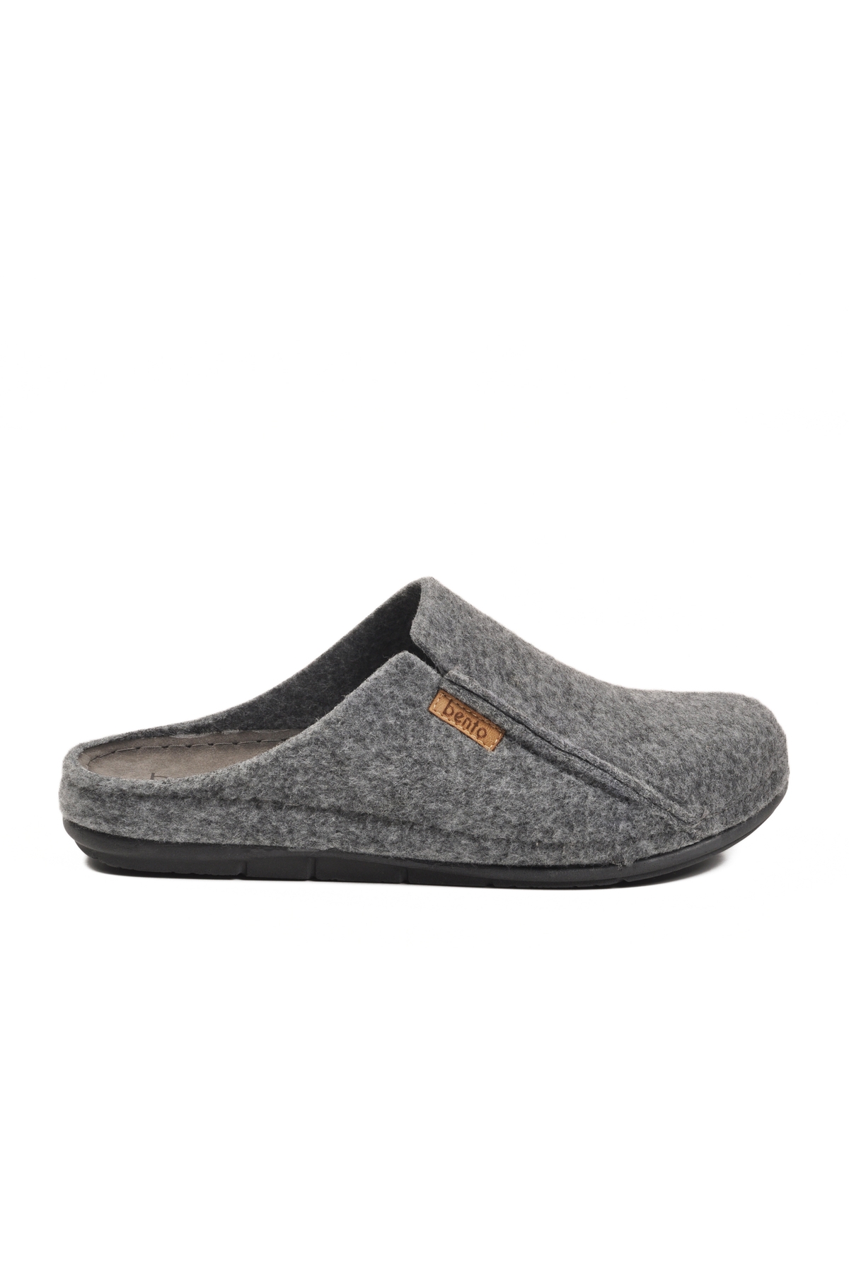 Gri Anatomik Keçe Erkek Ev Terlik K-63.007 M - Görsel 2