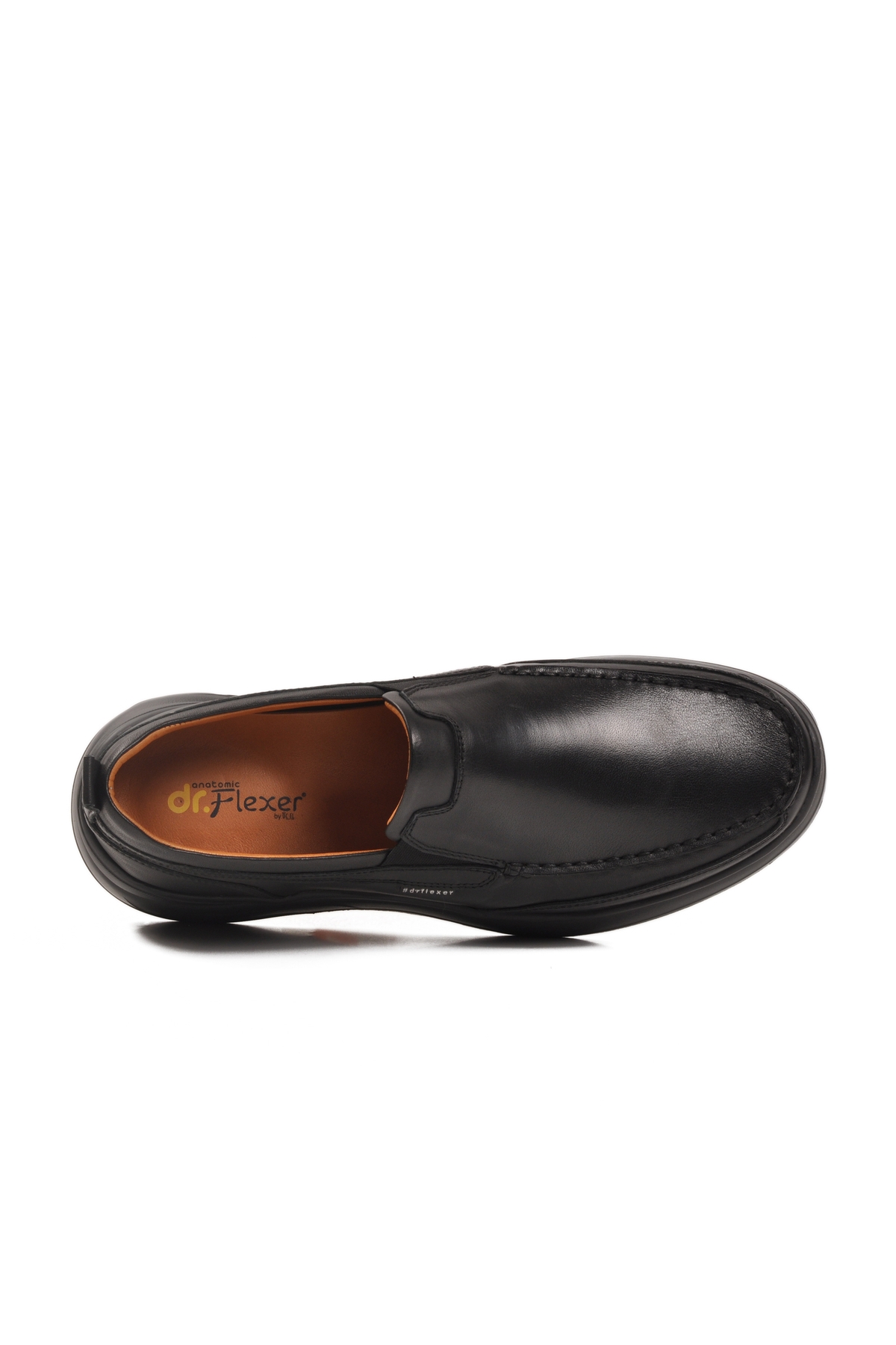 Siyah Hakiki Deri Ortopedik Erkek Casual Ayakkabı 252073 M - Görsel 5