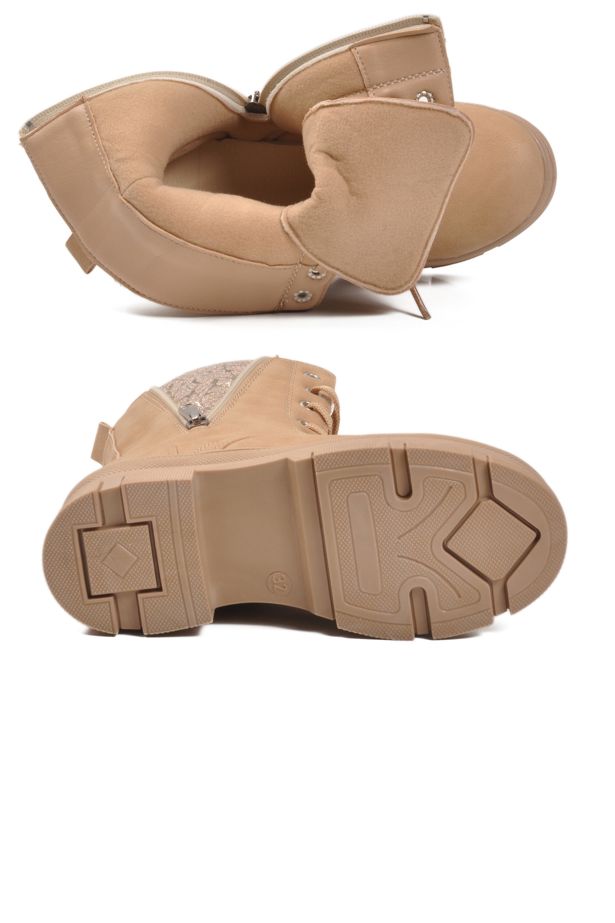 Nut İçi Polarlı Kaymaz Taban Kız Çocuk Bot G-1001 F Frmr - Görsel 6