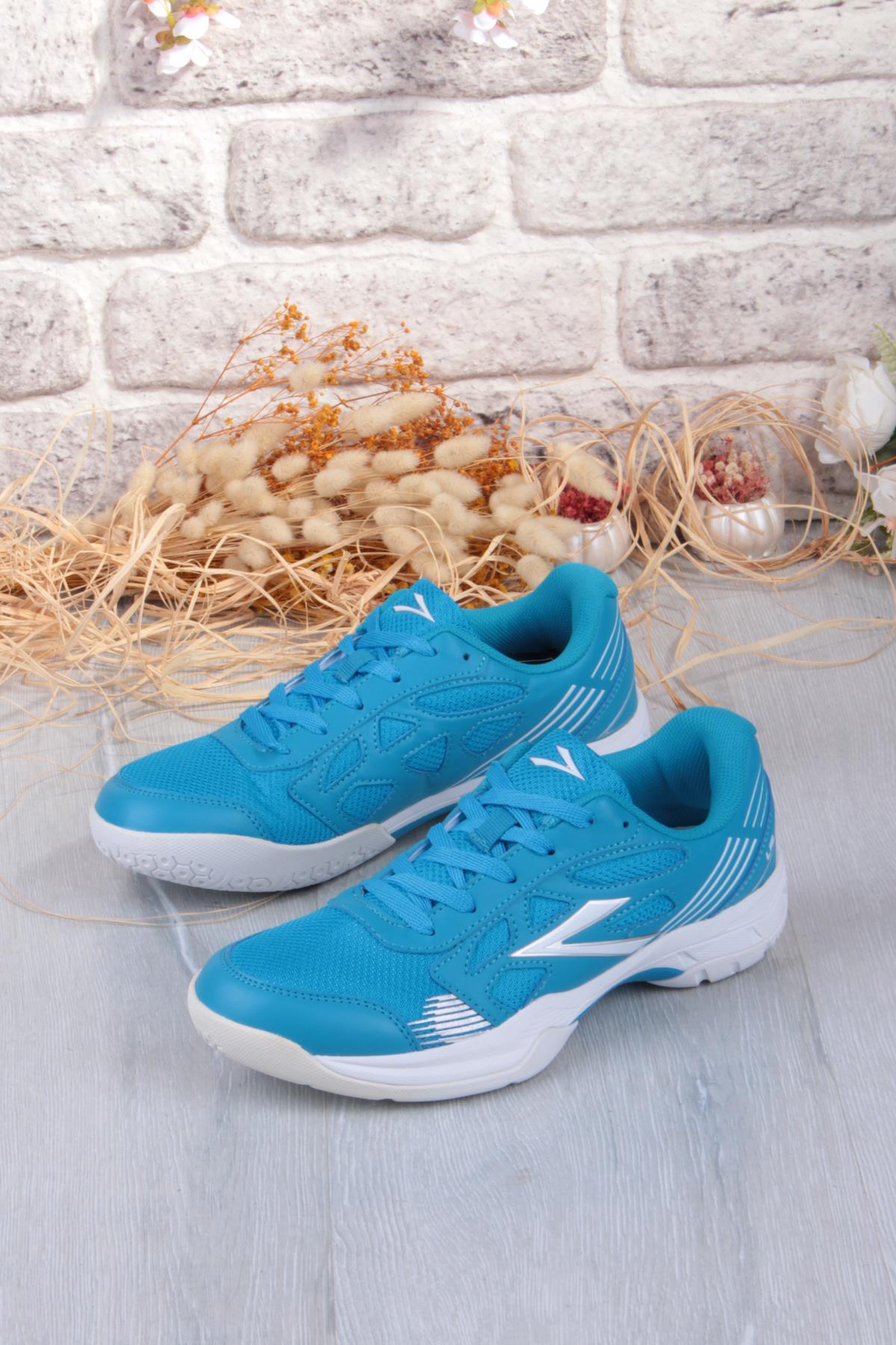 Efes Saks Kauçuk Taban Voleybol ayakkabısı Salon Ayakkabısı Kadın Erkek Ayakkabı - Görsel 7