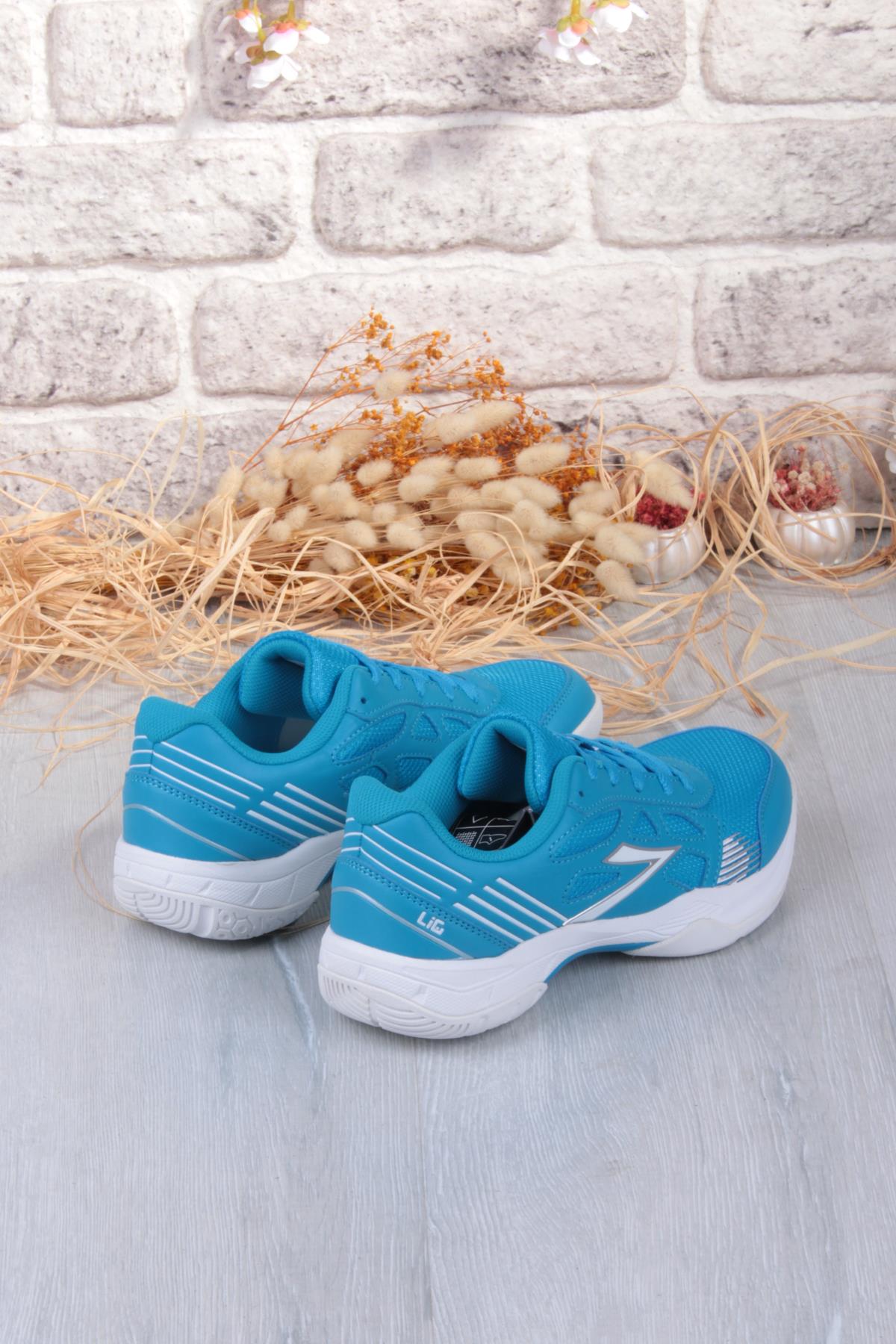 Efes Saks Kauçuk Taban Voleybol ayakkabısı Salon Ayakkabısı Kadın Erkek Ayakkabı - Görsel 8