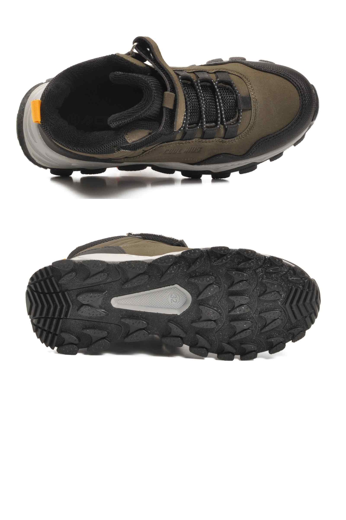 Haki Gri Cırtlı Kaymaz Taban Erkek Çocuk Outdoor Bot Doruk F - Görsel 6