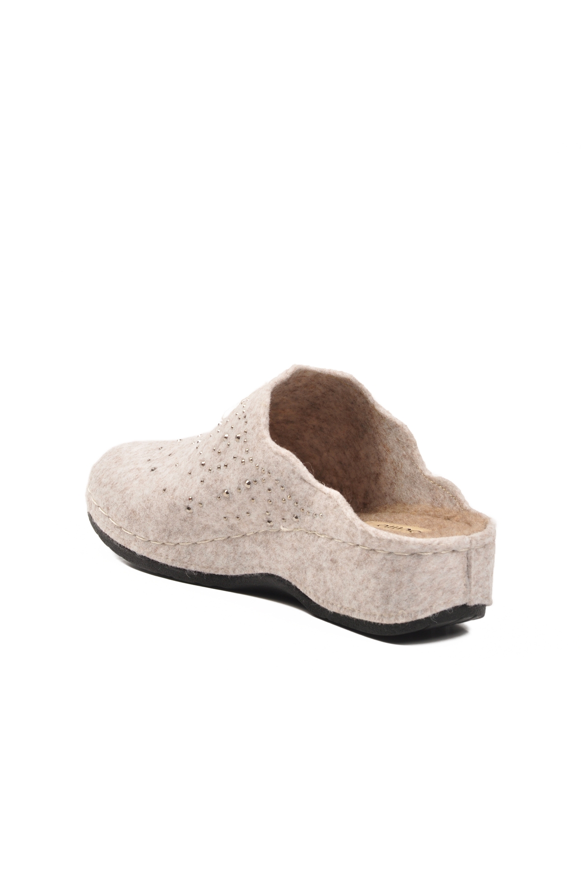 Bej Anatomik Keçe Kadın Ev Terlik K-10909 Z - Görsel 5