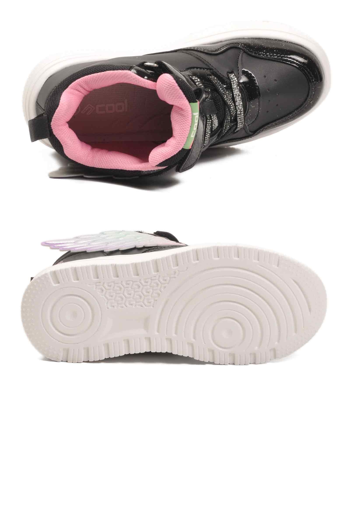 Siyah Cırtlı Hafif Bilek Boy Kız Çocuk Sneaker Bot Helen F - Görsel 6