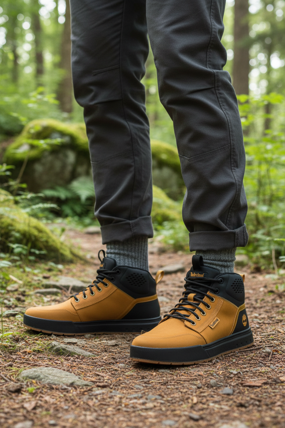 MID LACE UP SNEAKER Kahverengi Erkek Outdoor - Görsel 3