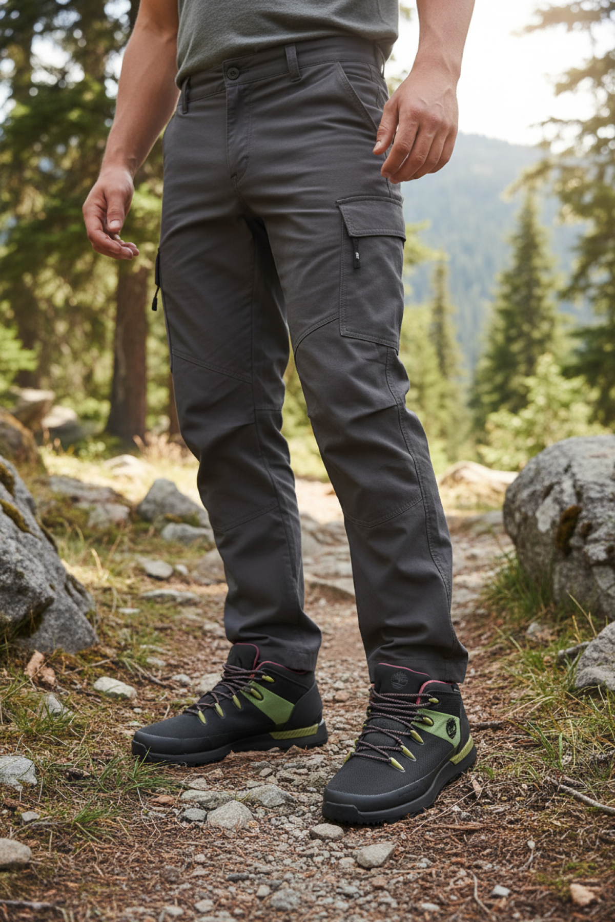 MID LACE UP WATERPROOF SN Siyah Erkek Outdoor - Görsel 3