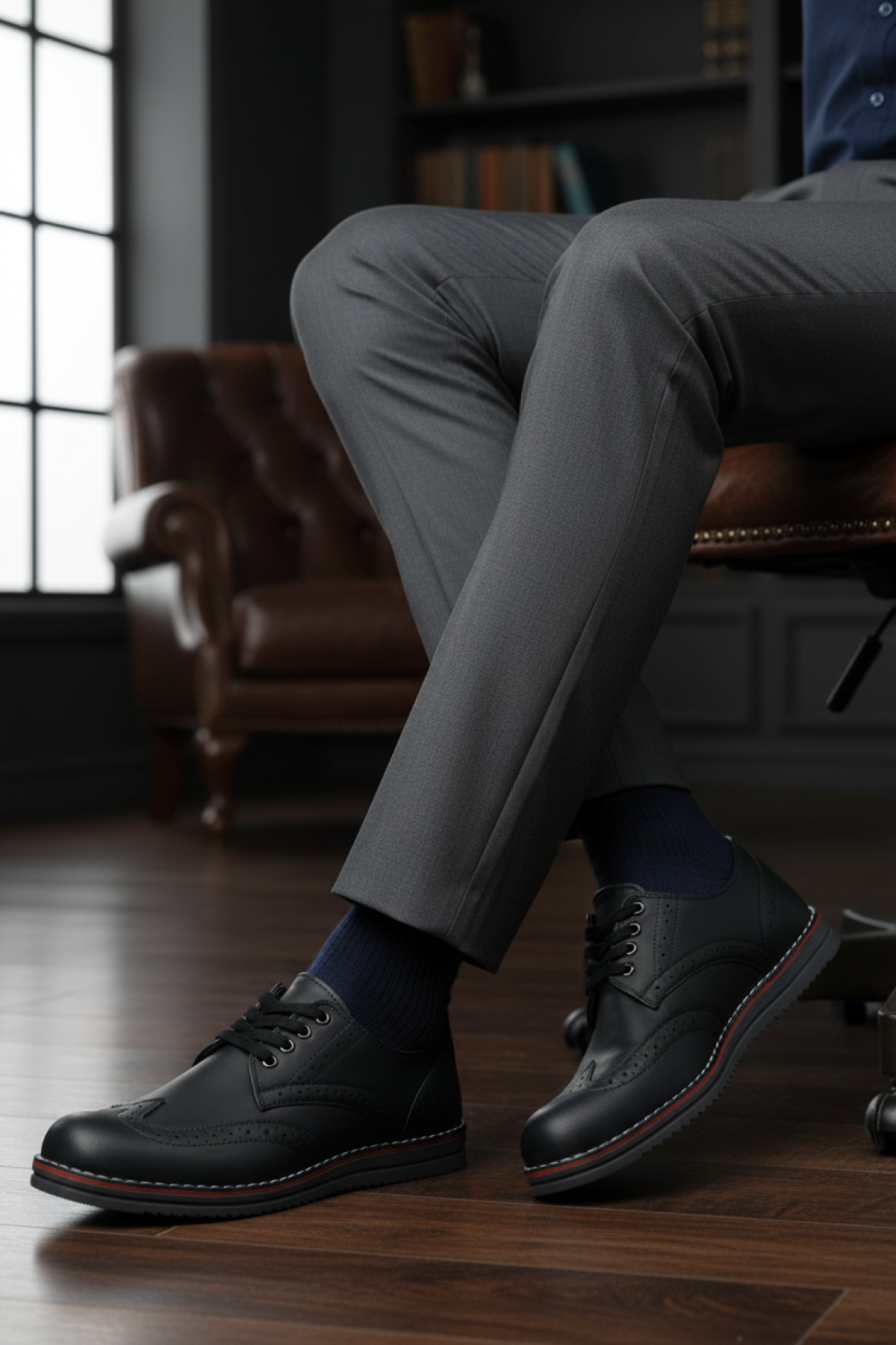 353617.M P 5PR Lacivert Erkek Klasik Ayakkabı - Görsel 3