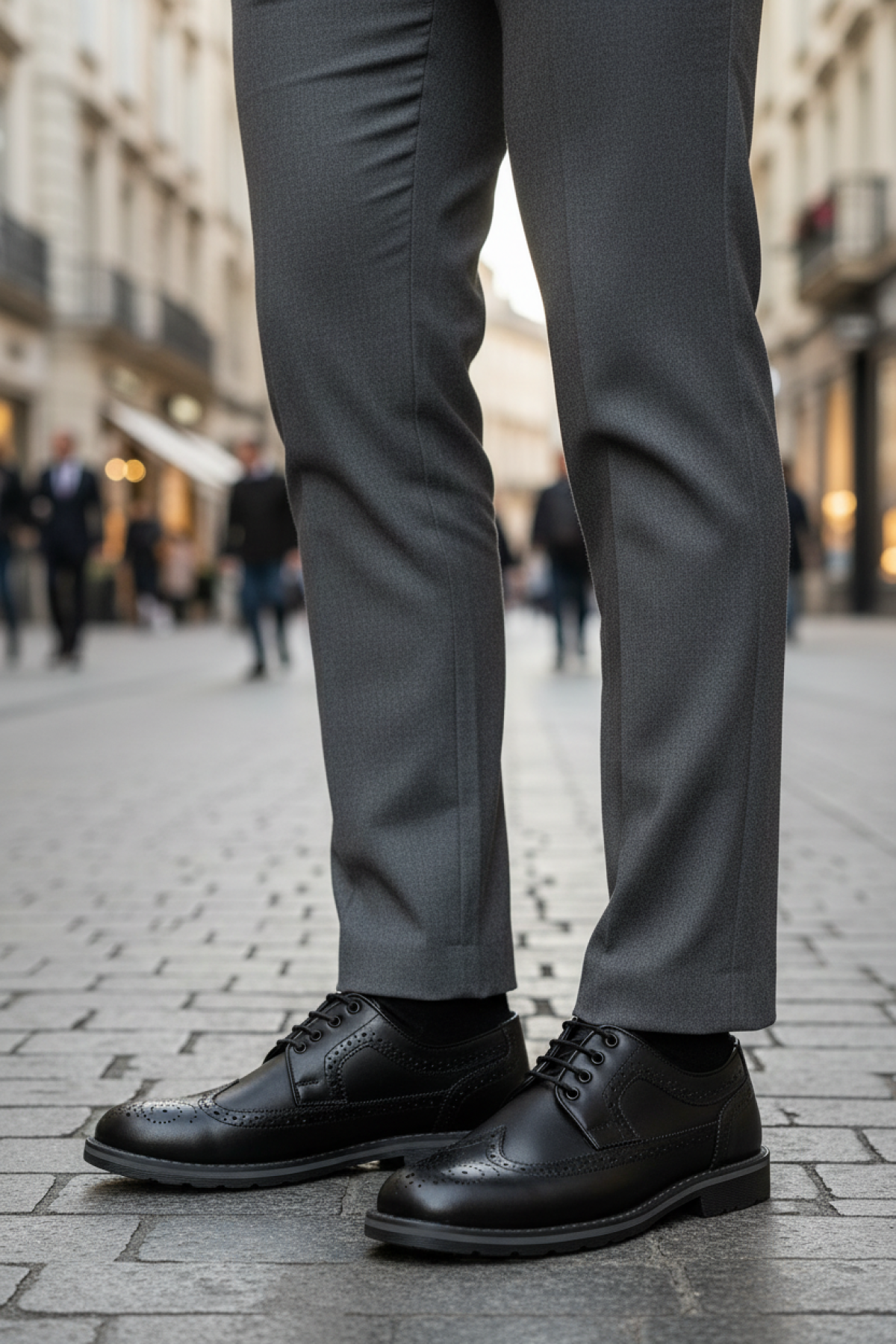 MACKA-INF 5PR Siyah Erkek Klasik Ayakkabı - Görsel 3