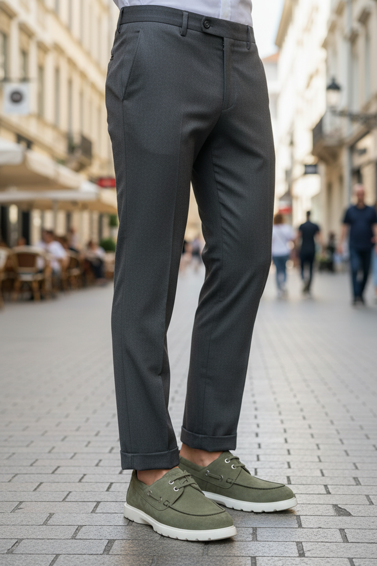 INCI BUSH 5FX Haki Erkek Klasik Ayakkabı - Görsel 3