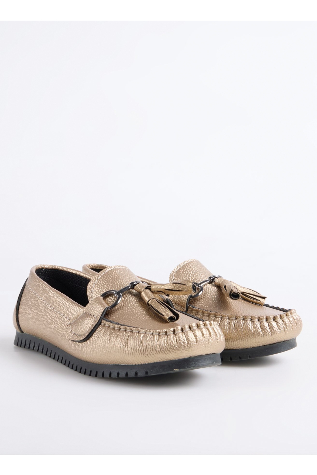 F By Fabrika F By Fabrika Altın Bronz Kadın Loafer EMAI Casual Ayakkabı | Flo Altın - 3. görsel
