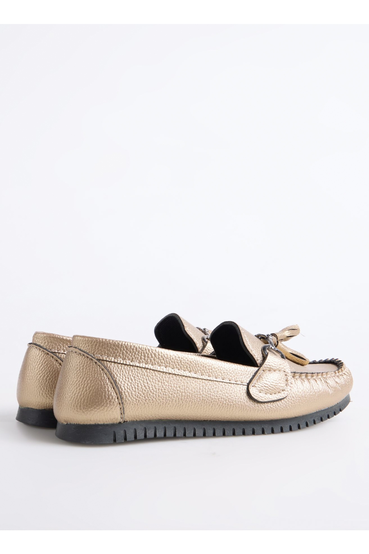F By Fabrika F By Fabrika Altın Bronz Kadın Loafer EMAI Casual Ayakkabı | Flo Altın - 4. görsel