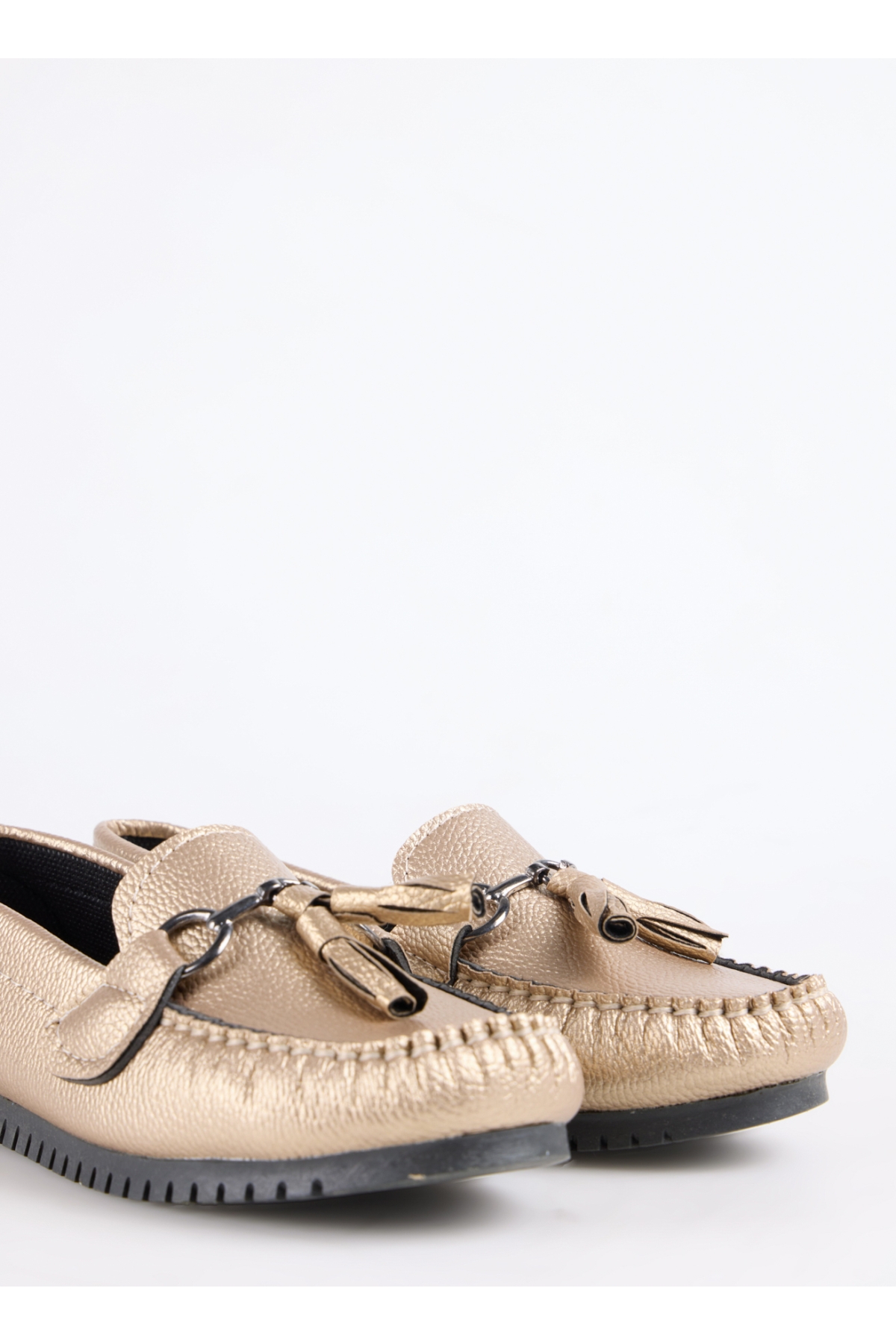 F By Fabrika F By Fabrika Altın Bronz Kadın Loafer EMAI Casual Ayakkabı | Flo Altın - 6. görsel