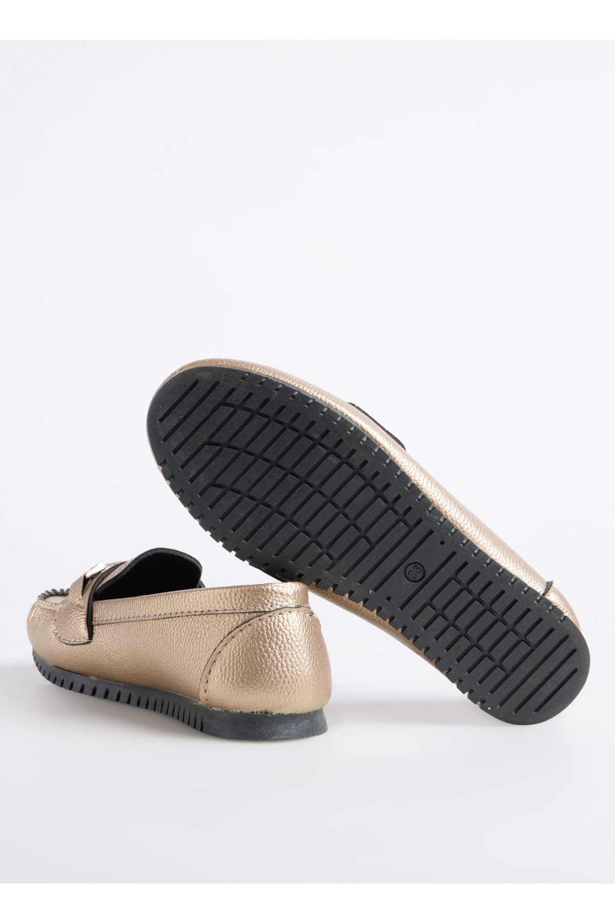 F By Fabrika F By Fabrika Altın Bronz Kadın Loafer AYRA Casual Ayakkabı | Flo Altın - 5. görsel