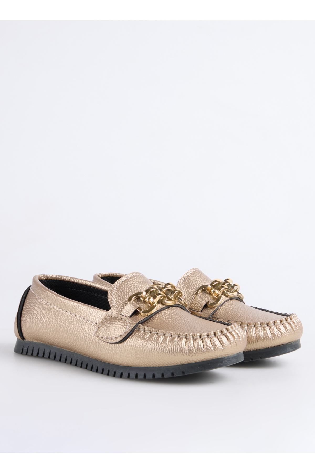 F By Fabrika F By Fabrika Altın Bronz Kadın Loafer INEL Casual Ayakkabı | Flo Altın - 3. görsel
