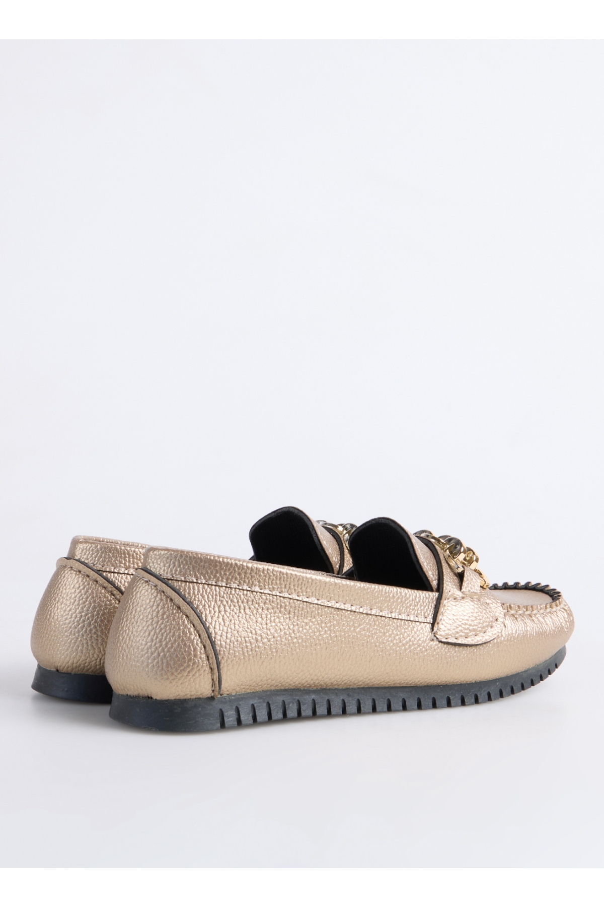 F By Fabrika F By Fabrika Altın Bronz Kadın Loafer INEL Casual Ayakkabı | Flo Altın - 4. görsel