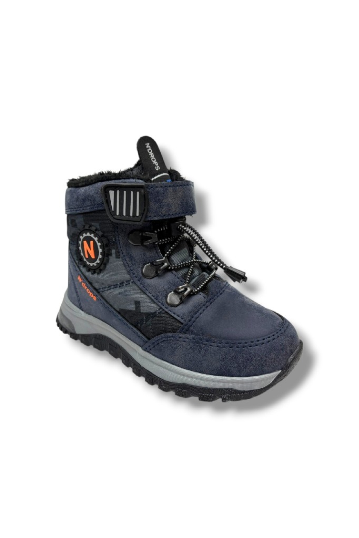 015-26 Deri Kürklü Kamuflaj Paraşüt Kumaş Çocuk Bot Laci Oranj 26-30 - Görsel 2