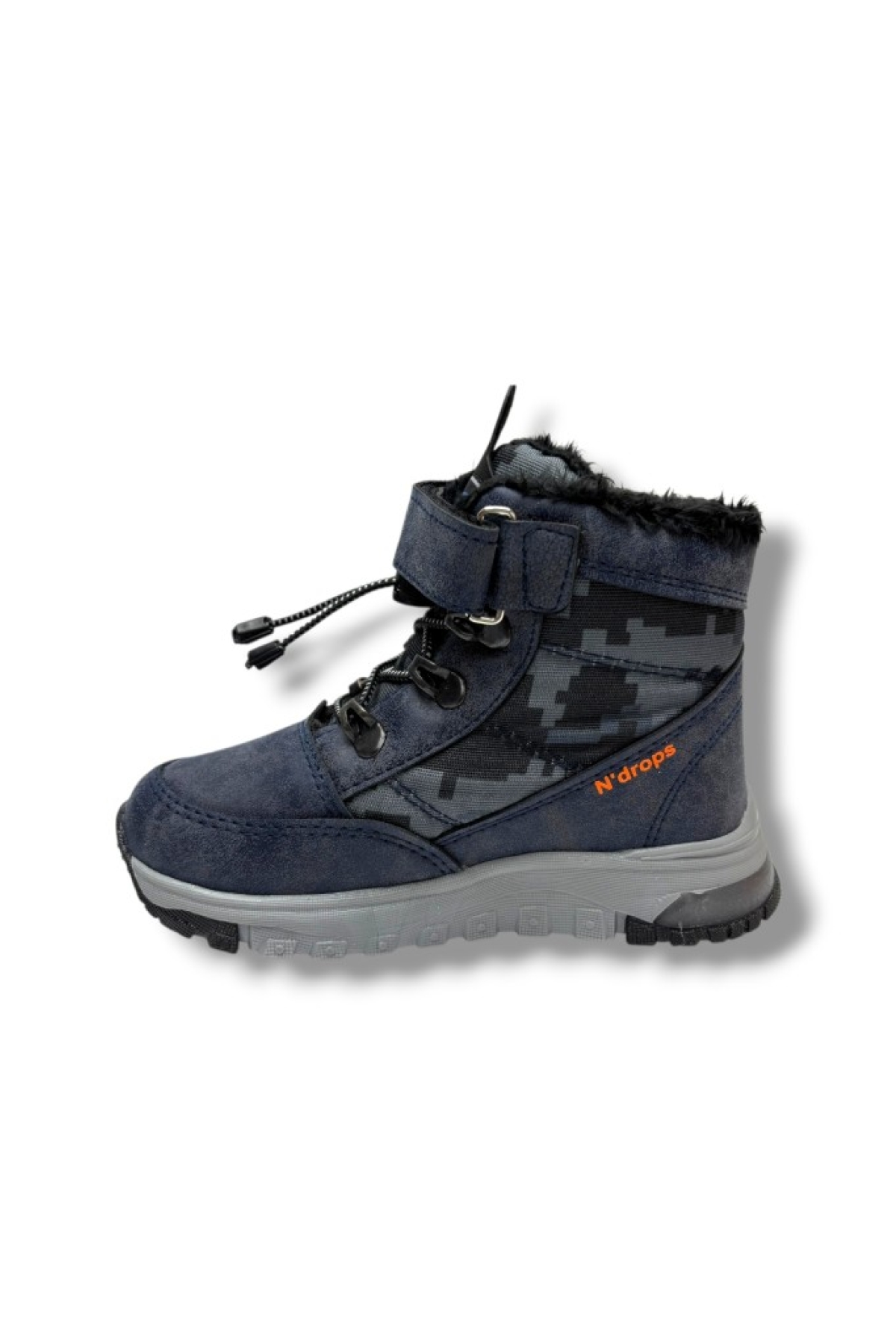 015-26 Deri Kürklü Kamuflaj Paraşüt Kumaş Çocuk Bot Laci Oranj 26-30 - Görsel 4